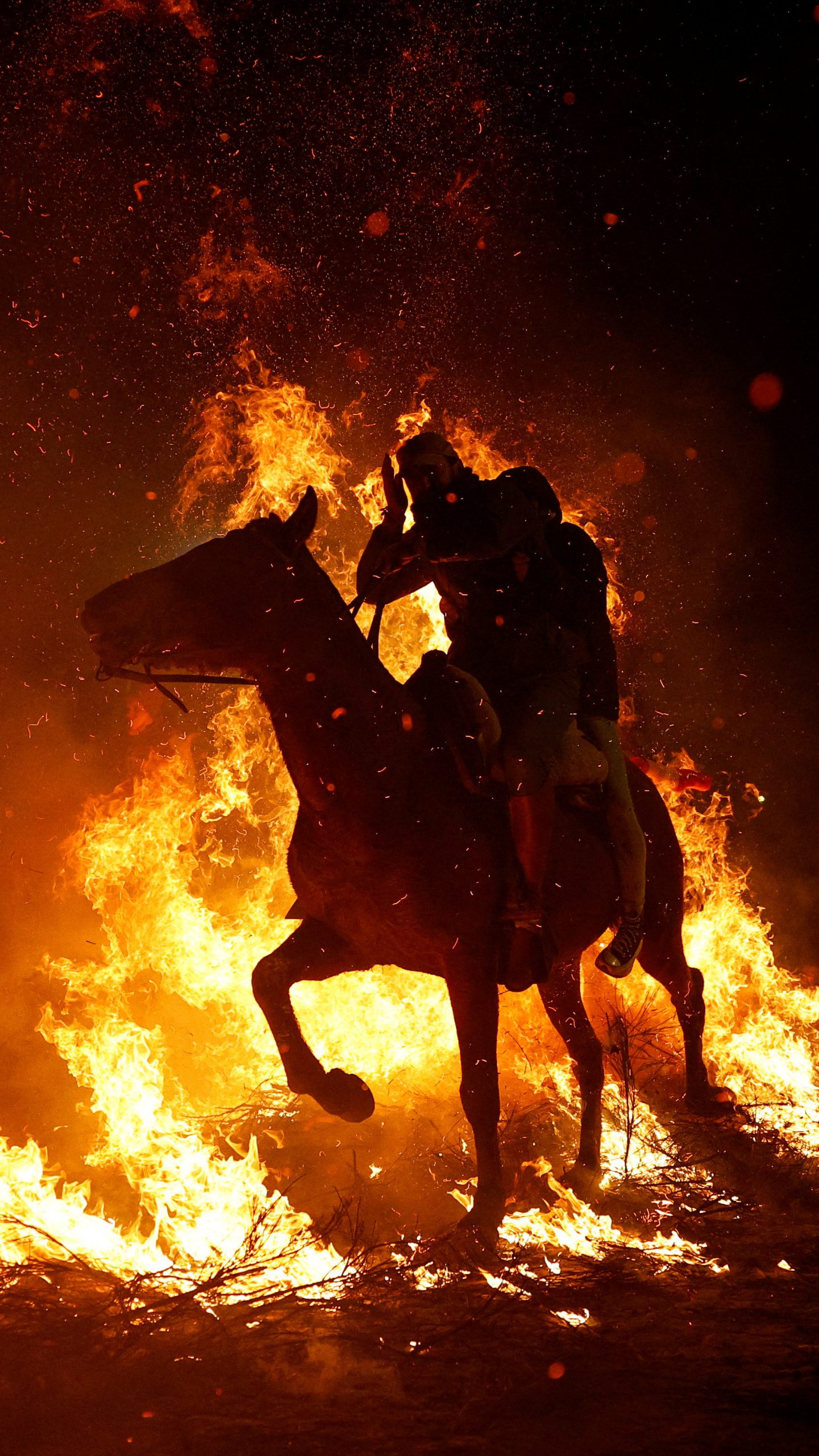 Wenn in Spanien Pferde durchs Feuer gehen.