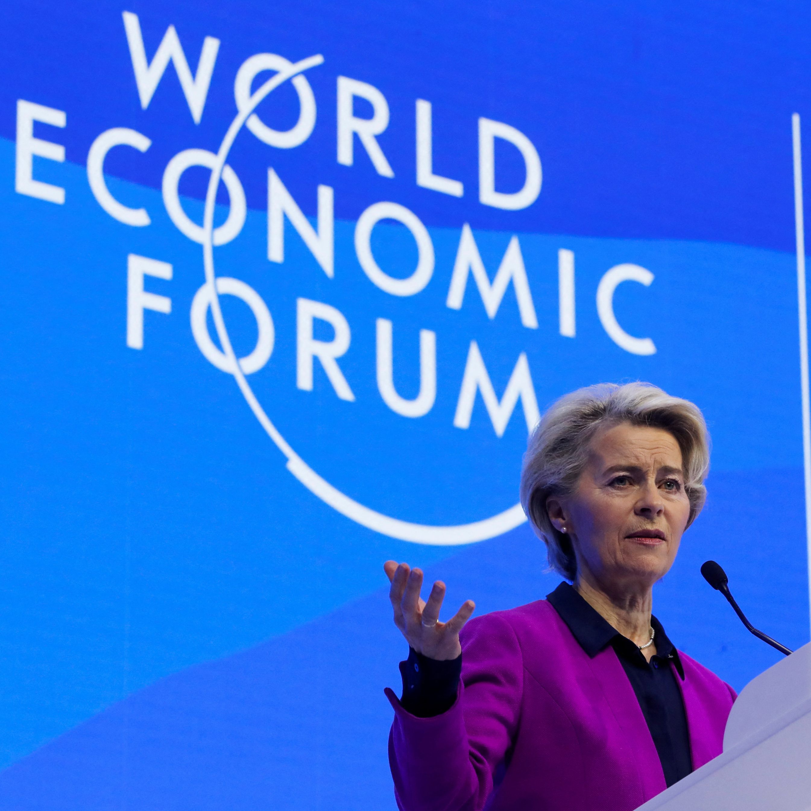 Die Gaspreise sind niedriger als vor dem Ukraine-Krieg, so von der Leyen.