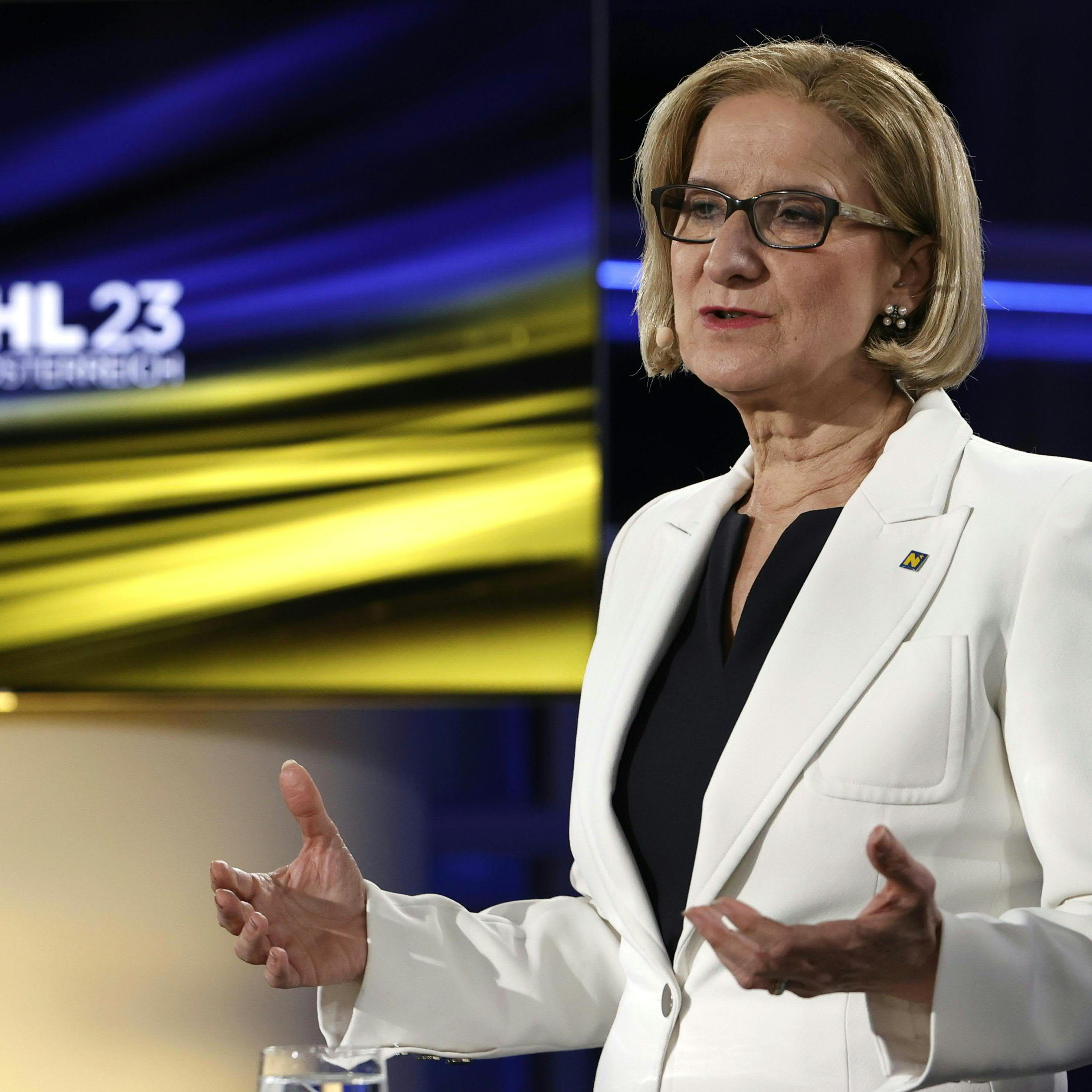 ÖVP-Spitzenkandidatin Mikl-Leitner zur Wahl-Schlappe in Niederösterreich.