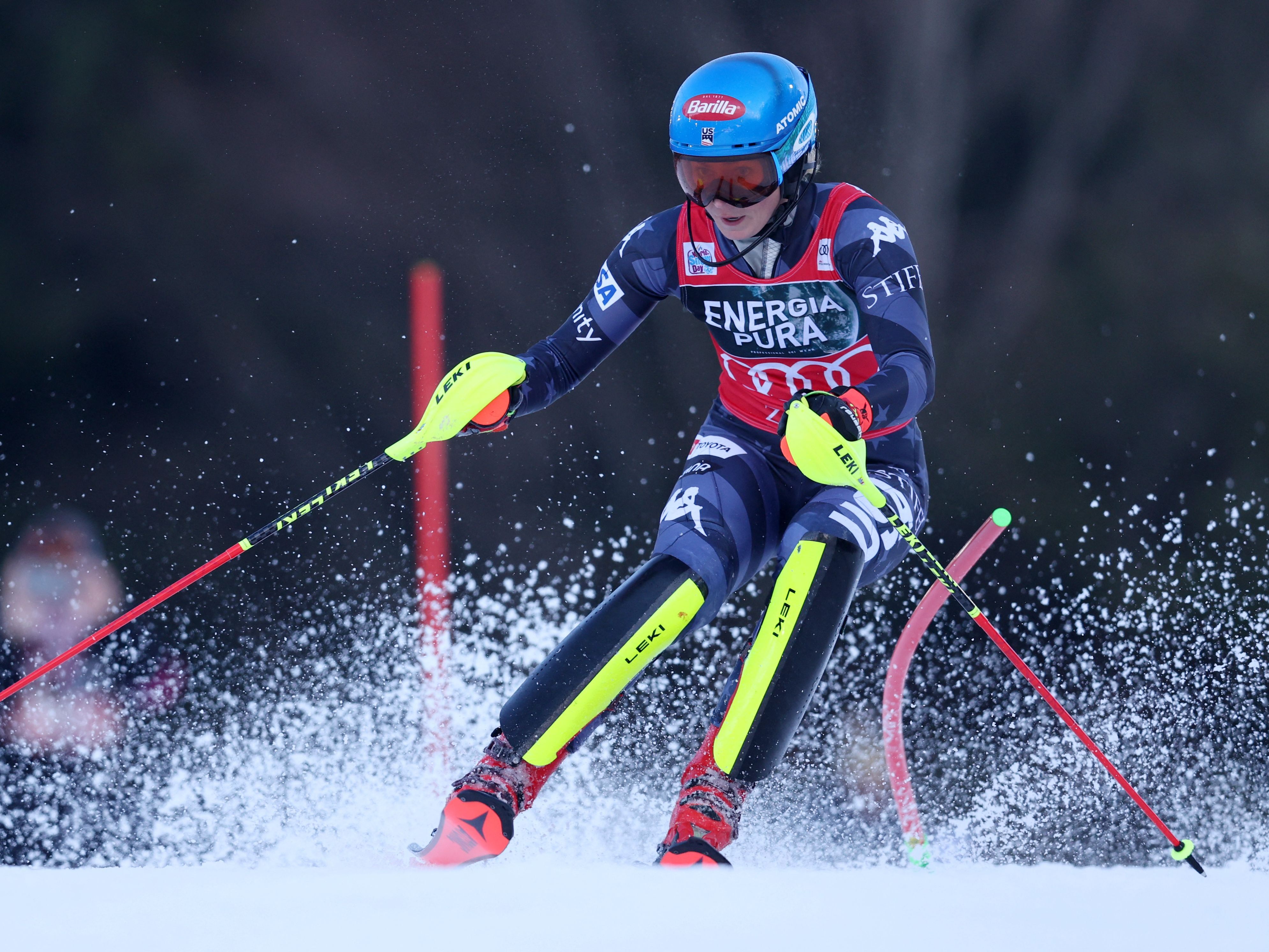 Mikaela Shiffrin war auch beim Slalom in Zagreb eine Klasse für sich.