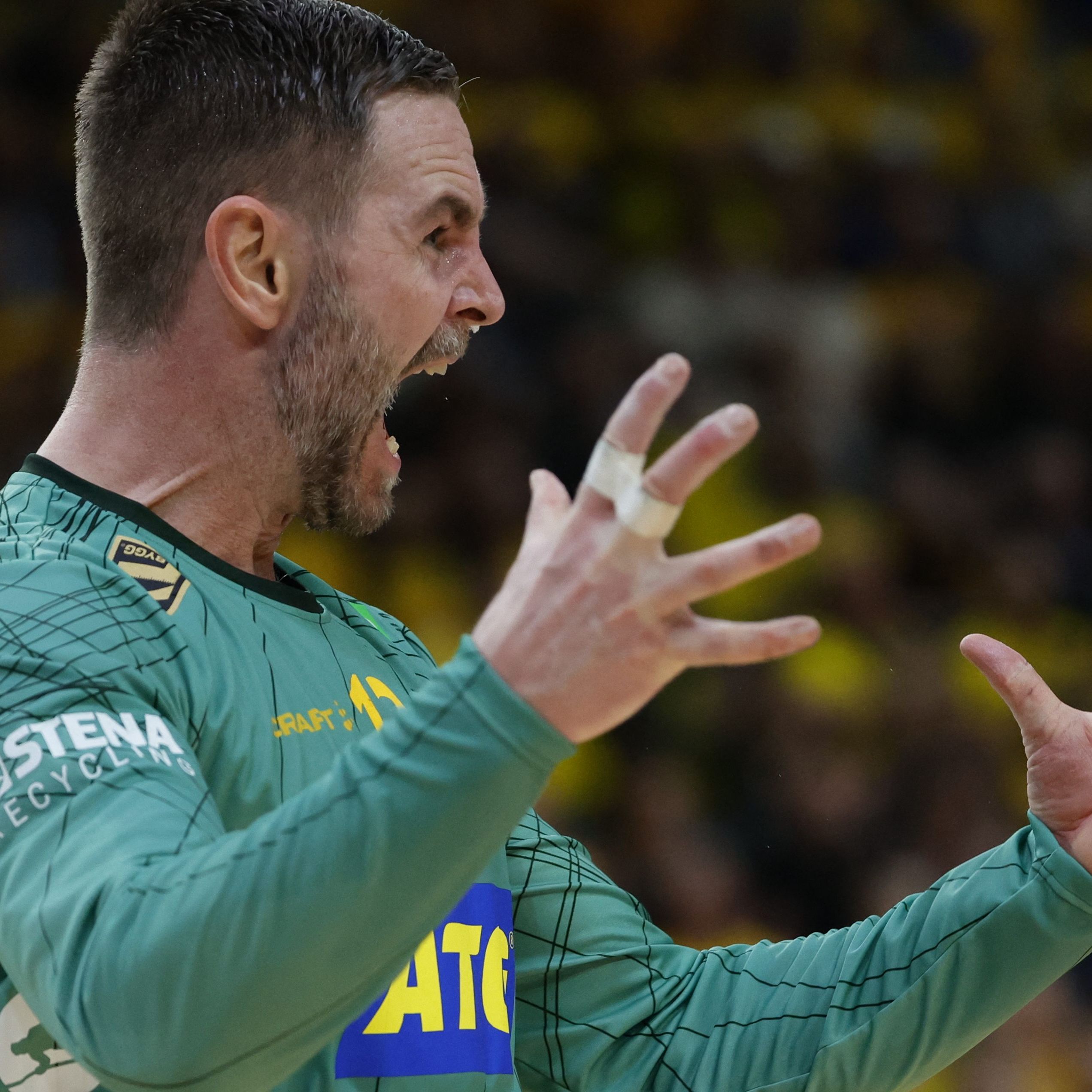 Schwedens Torhüter Andreas Palicka hatte heute allen Grund zu jubeln.