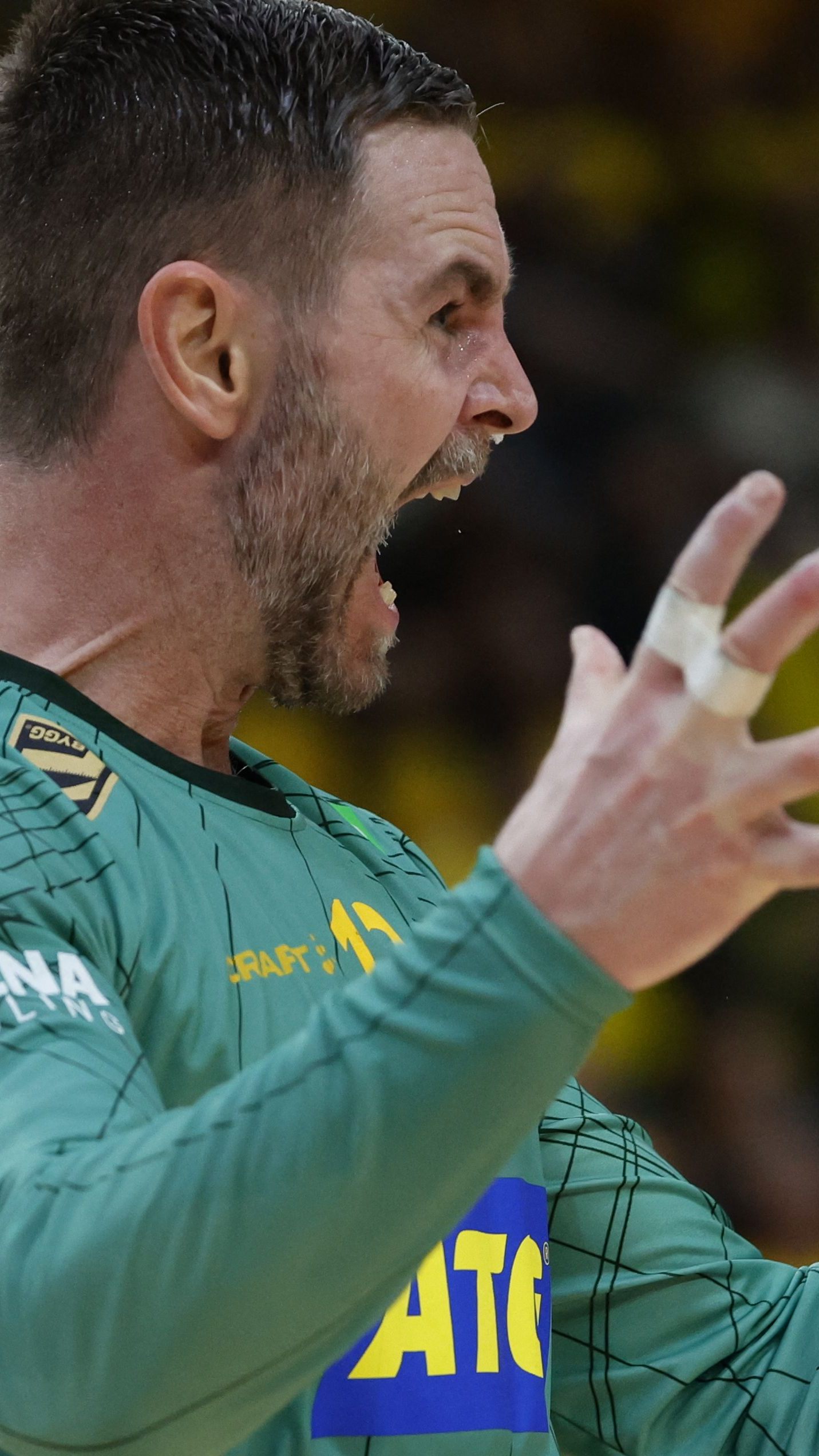 Schwedens Torhüter Andreas Palicka hatte heute allen Grund zu jubeln.