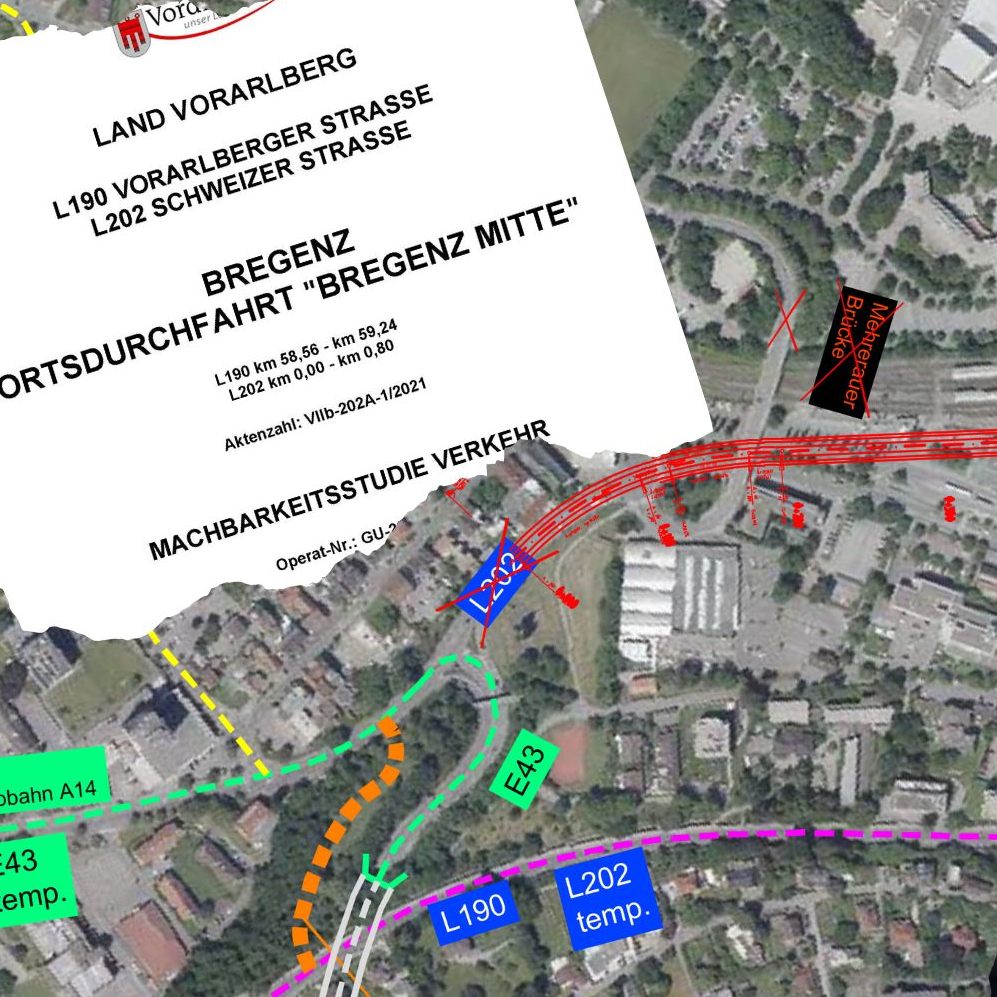 VOL.AT veröffentlicht die heiß diskutierten und bisher unveröffentlichten Pläne aus der Machbarkeitsstudie zu "Bregenz Mitte".