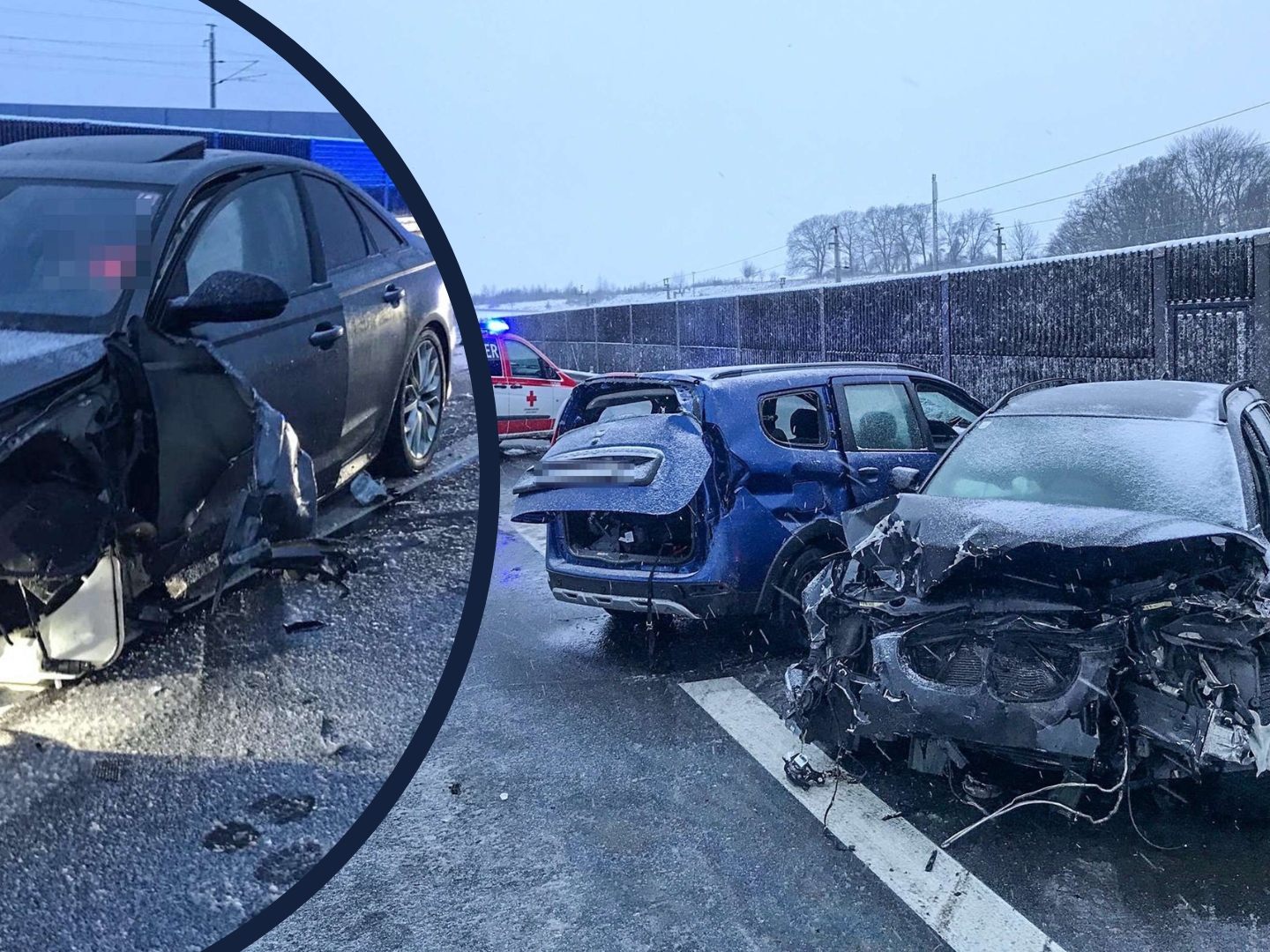 Bei einem schweren Verkehrsunfall mit mehreren beteiligten Fahrzeugen starben drei Menschen.