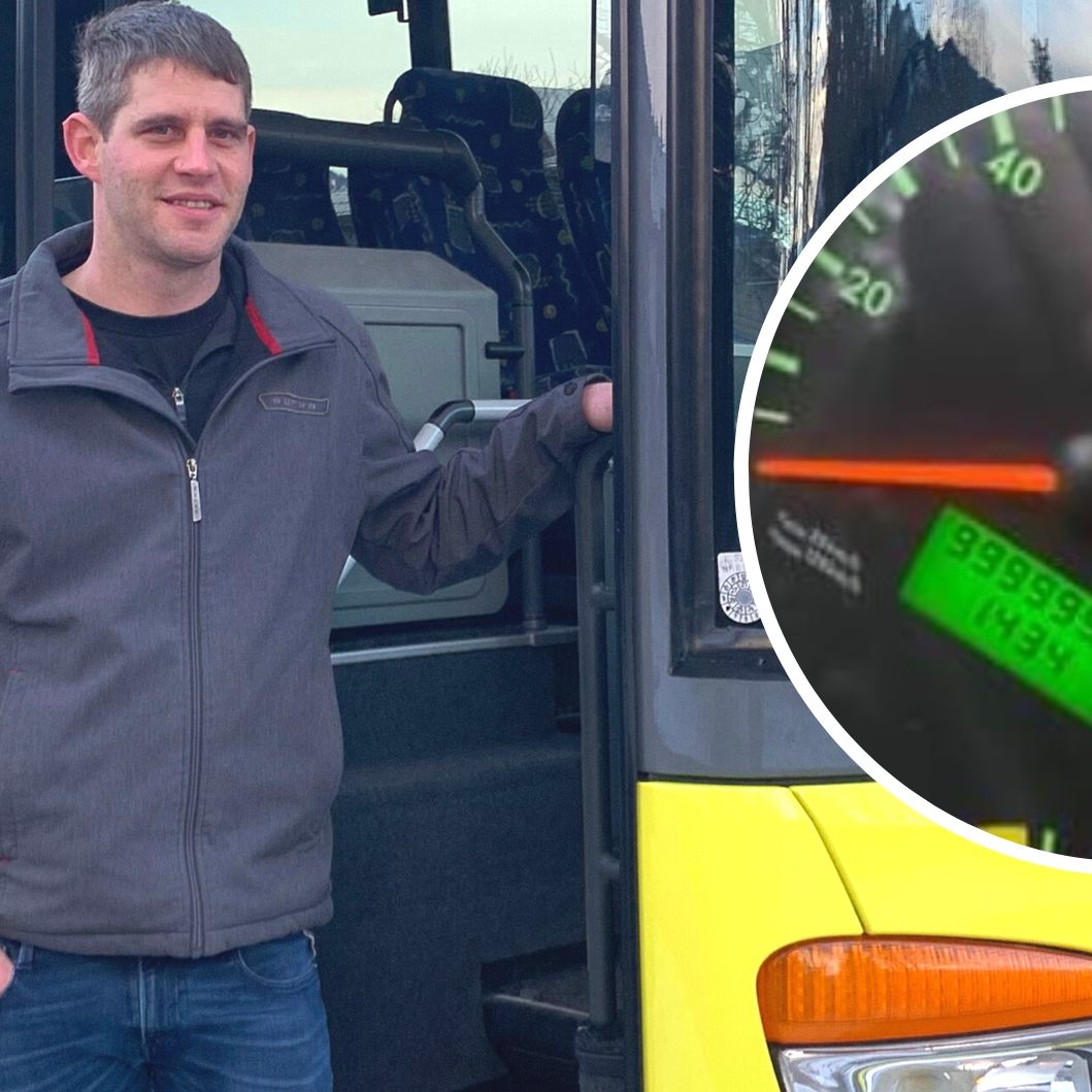 Der Bus von Mario Hagspiel hat über eine Million Kilometer auf dem Buckel.