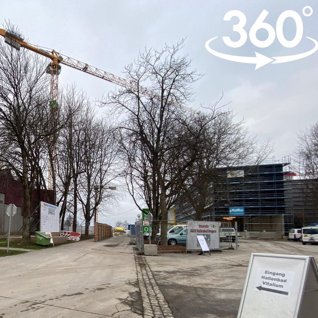 Erkunden Sie die Baustelle ganz bequem von zu Hause aus.