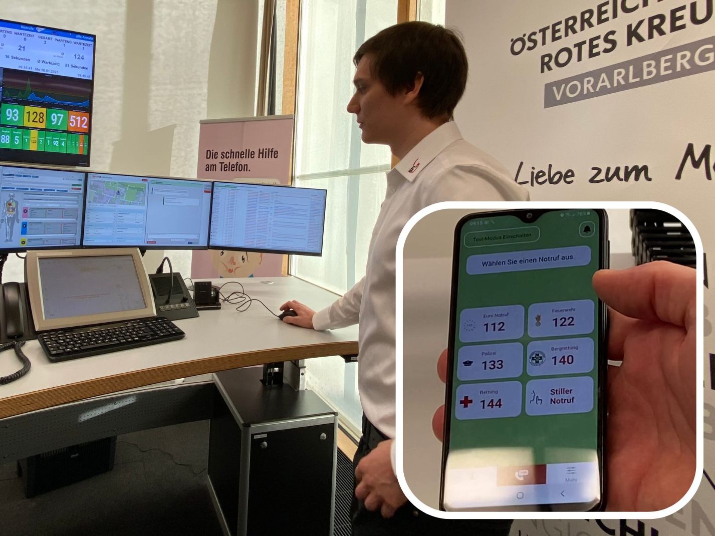 Der digitale Notruf geht jetzt auch in Vorarlberg ganz einfach.