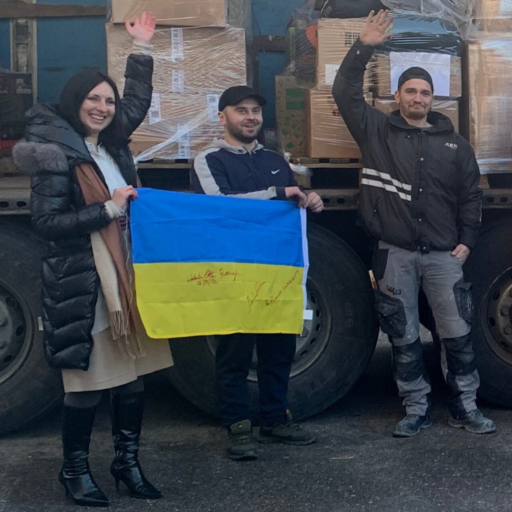 In Hohenems startete einer der größten privaten HIlfstransporte für die Ukraine.