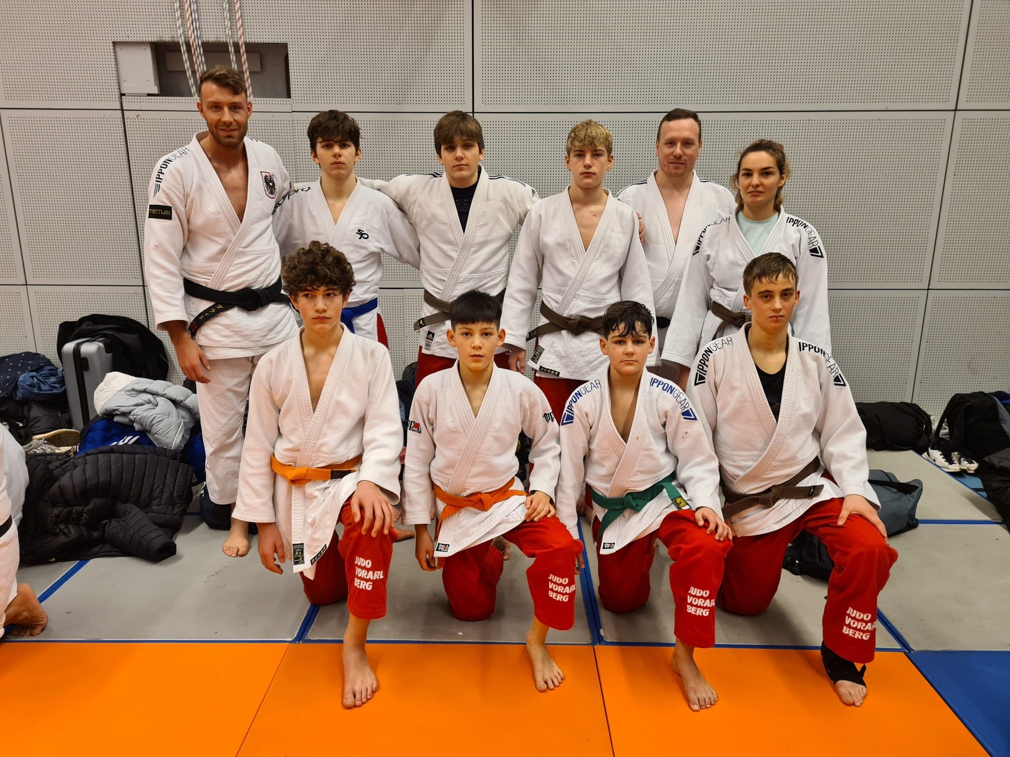 Judo Kader mit Landestrainer Wouter Meijer