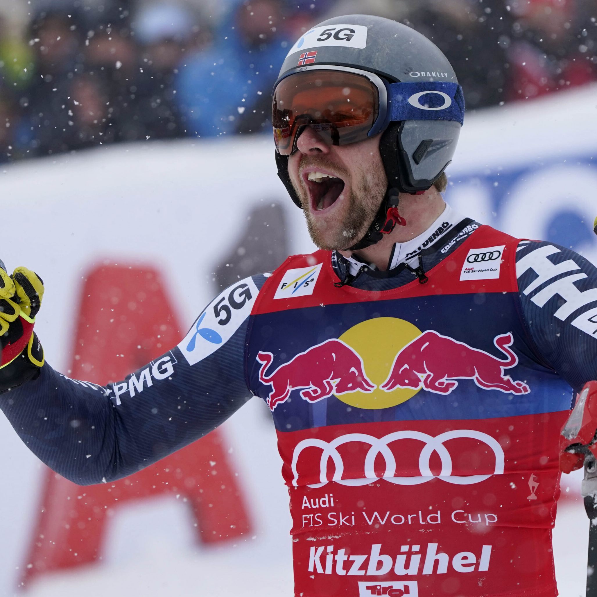 Kilde in zweiter Streif-Abfahrt nicht zu schlagen - Überlegen vor Clarey und Ganong.