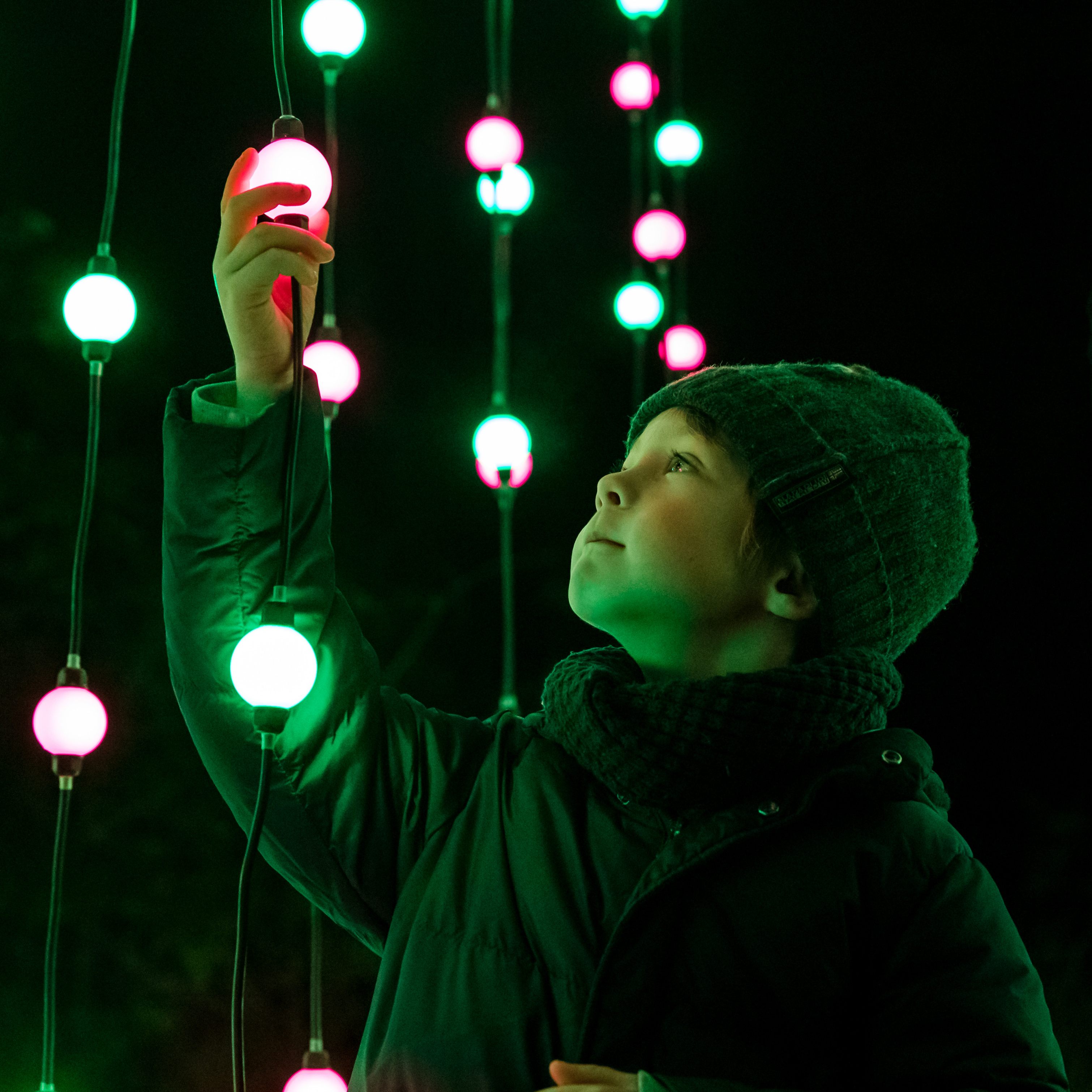 Der Illumina Lichtergarten bei Schloss Laxenburg wurde bis 12. Februar 2023 verlängert.