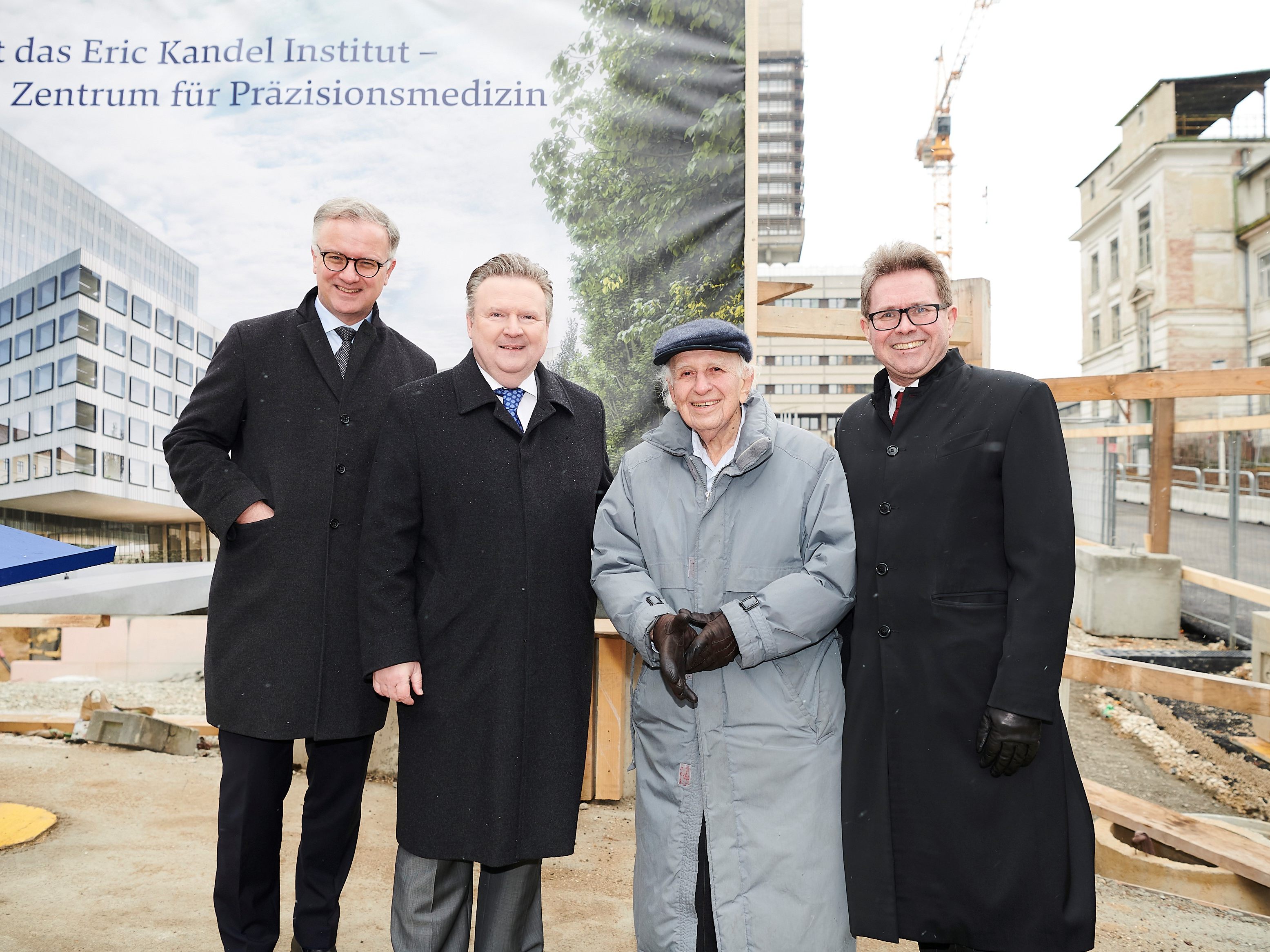 Nobelpreisträger Eric Kandel gab Startschuss für den Bau des Instituts.