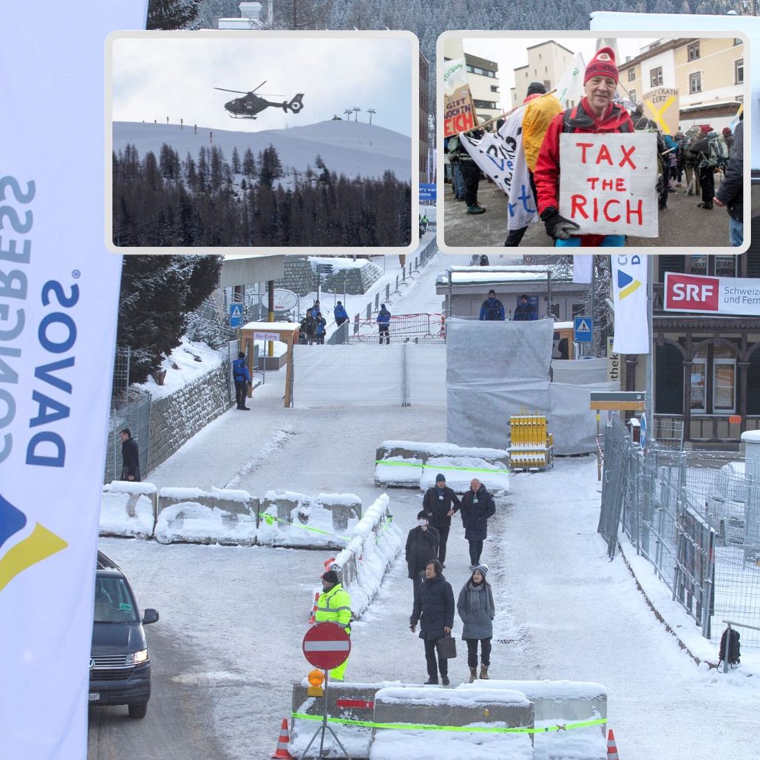 Erstmals seit Beginn der Corona-Pandemie treffen sich die Reichen und Mächtigen wieder im Schnee