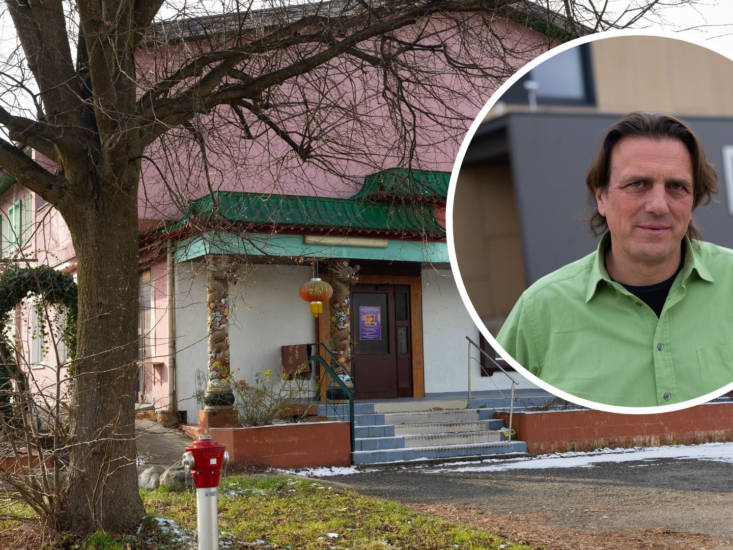 n einer ehemaligen Schlosserei und einem leerstehenden Chinarestaurant (siehe oben) sollen ab April Flüchtlinge wohnen. Die Gebäude wurden von Privatpersonen den Caritas angeboten.