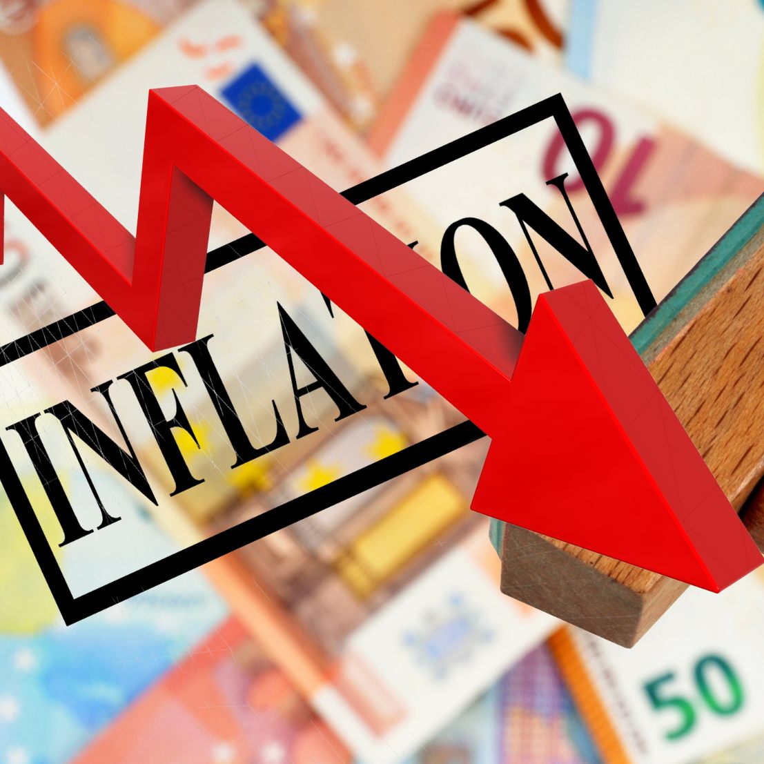 Strompreisbremse und der spürbar nachlassende Preisdruck bei Treibstoffen sorgen für Rückgang