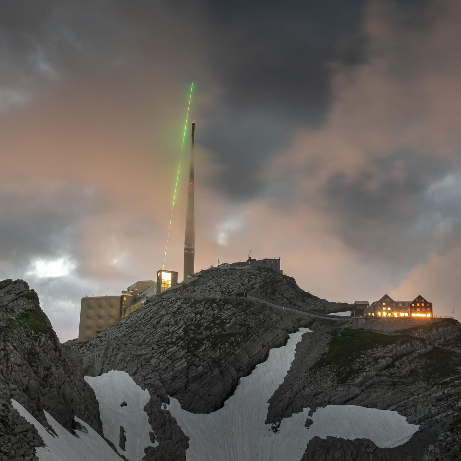 Am Säntis wurde der Laser getestet.