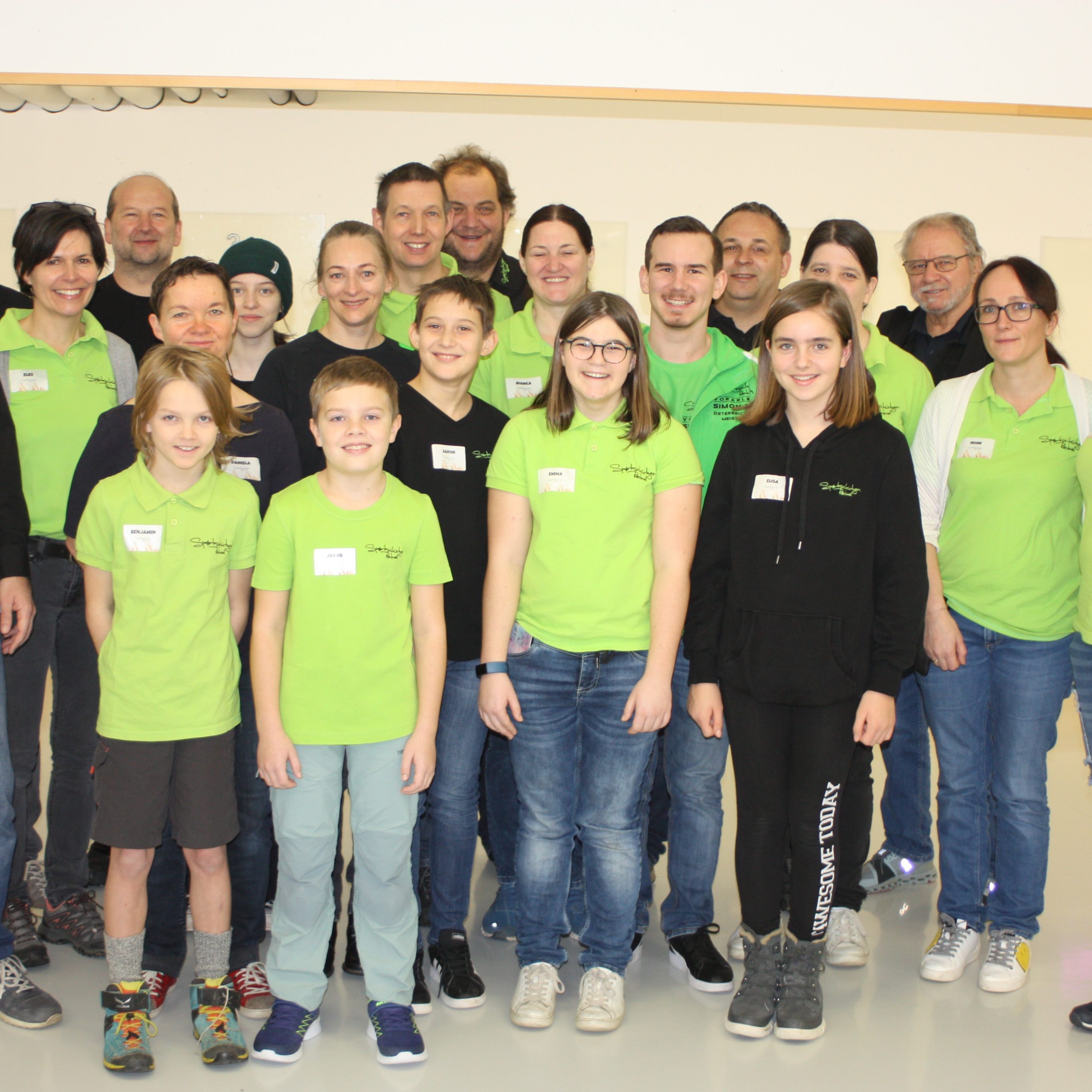 Sportschützenverein Rankweil mit Obmann Stefan Abbrederis (l.) mit all seinen Helfern zog ein zufriedenes Resümee.