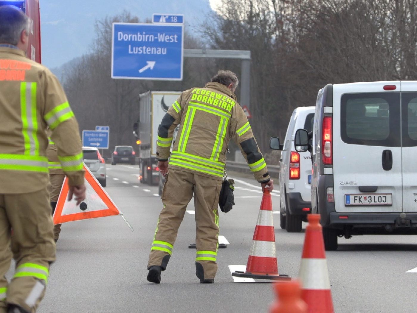 Unfall auf der A14