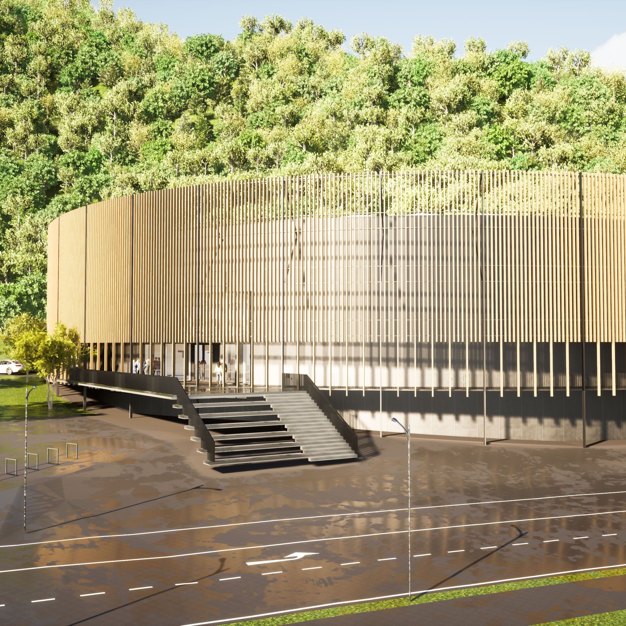 Der Entwurf der Wälderhalle muss wohl etwas "verschlankt" werden.