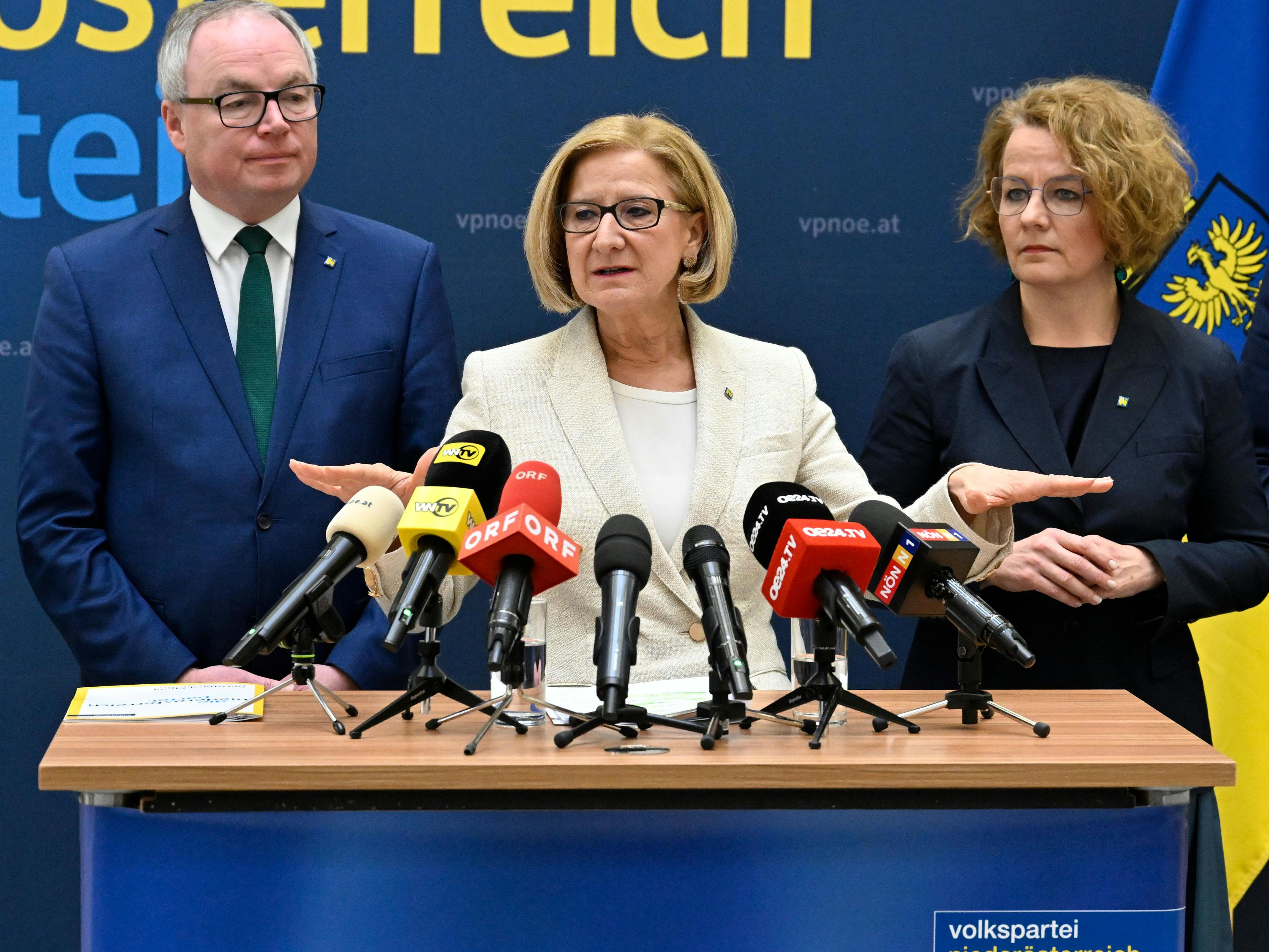 Regierungsteam nach Ansicht von NÖ-Landeshauptfrau Mikl-Leitner gut aufgestellt. Regierungsteam nach Ansicht von NÖ-Landeshauptfrau Mikl-Leitner gut aufgestellt.