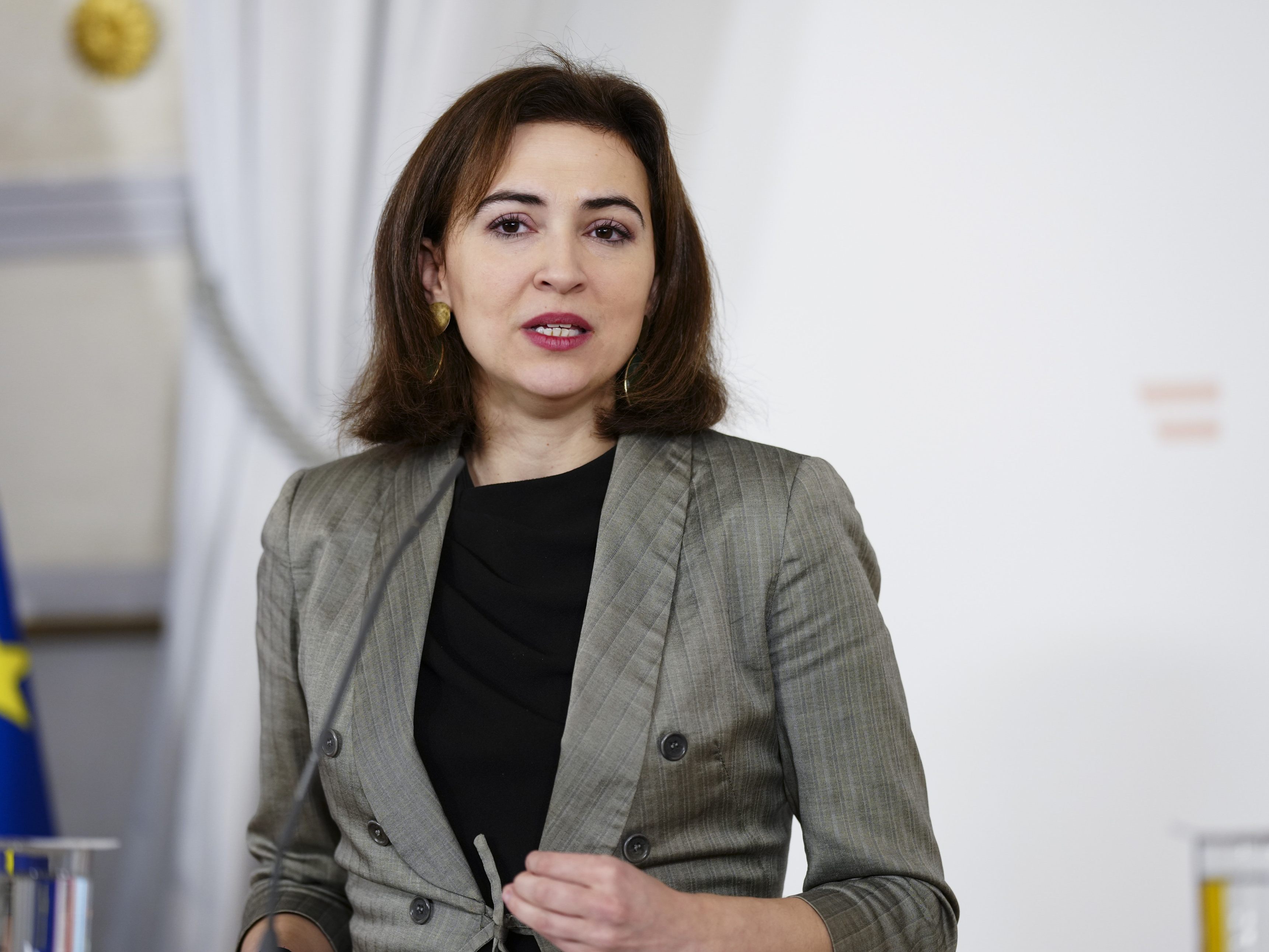 Justizministerin Alma Zadic (Grüne) forderte am Freitag "Gerechtigkeit für die Menschen in der Ukraine".