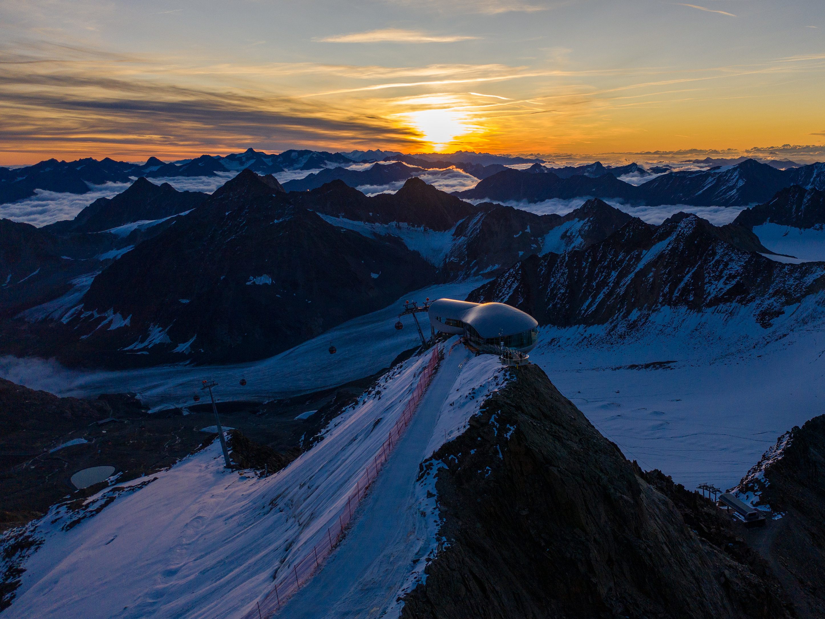 Der Pitztaler Gletscher plant einen Liftanlagen-Ausbau.