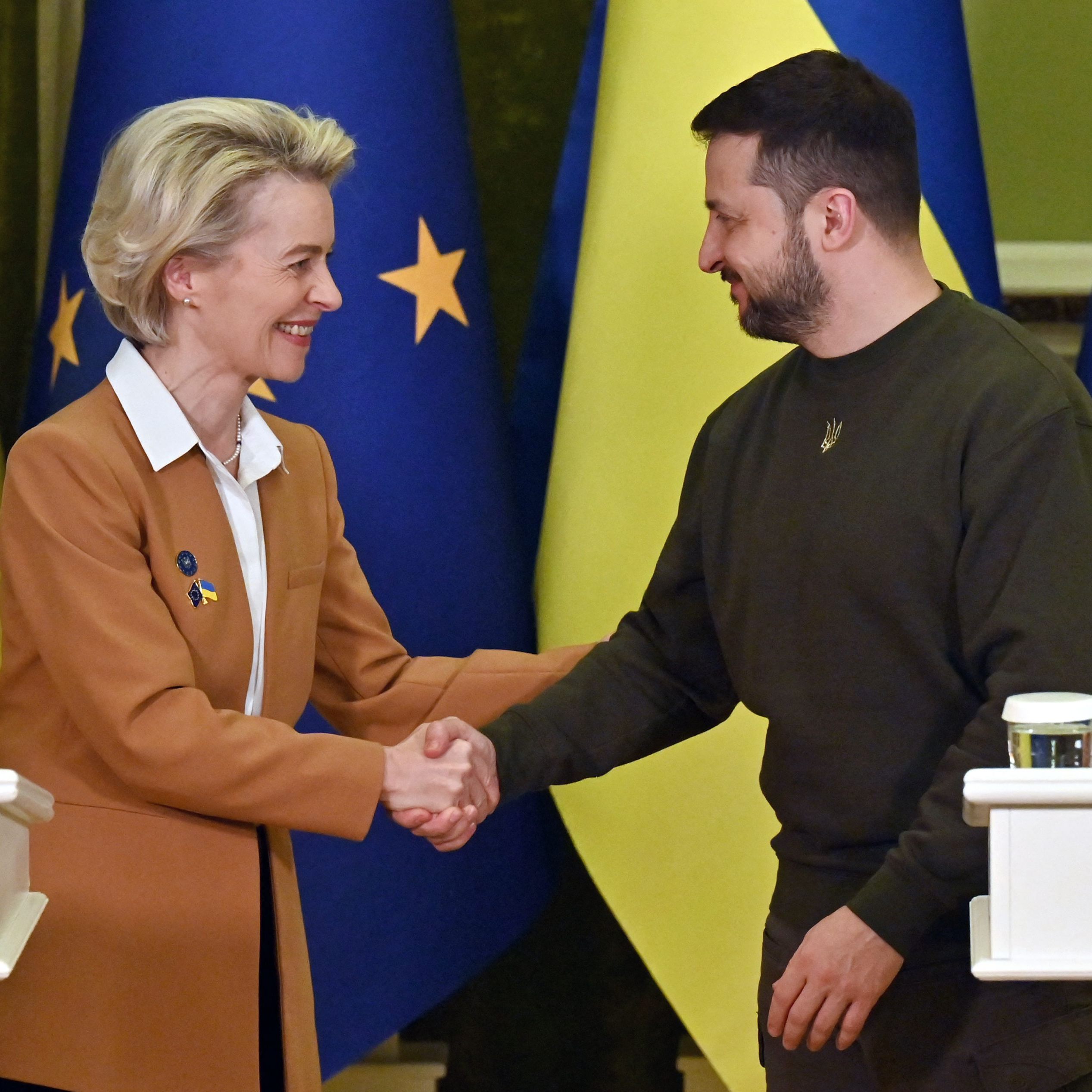 Verbündete: EU-Chefin Ursula von der Leyen und Ukraine-Präsident Wolodymyr Selenskyj.