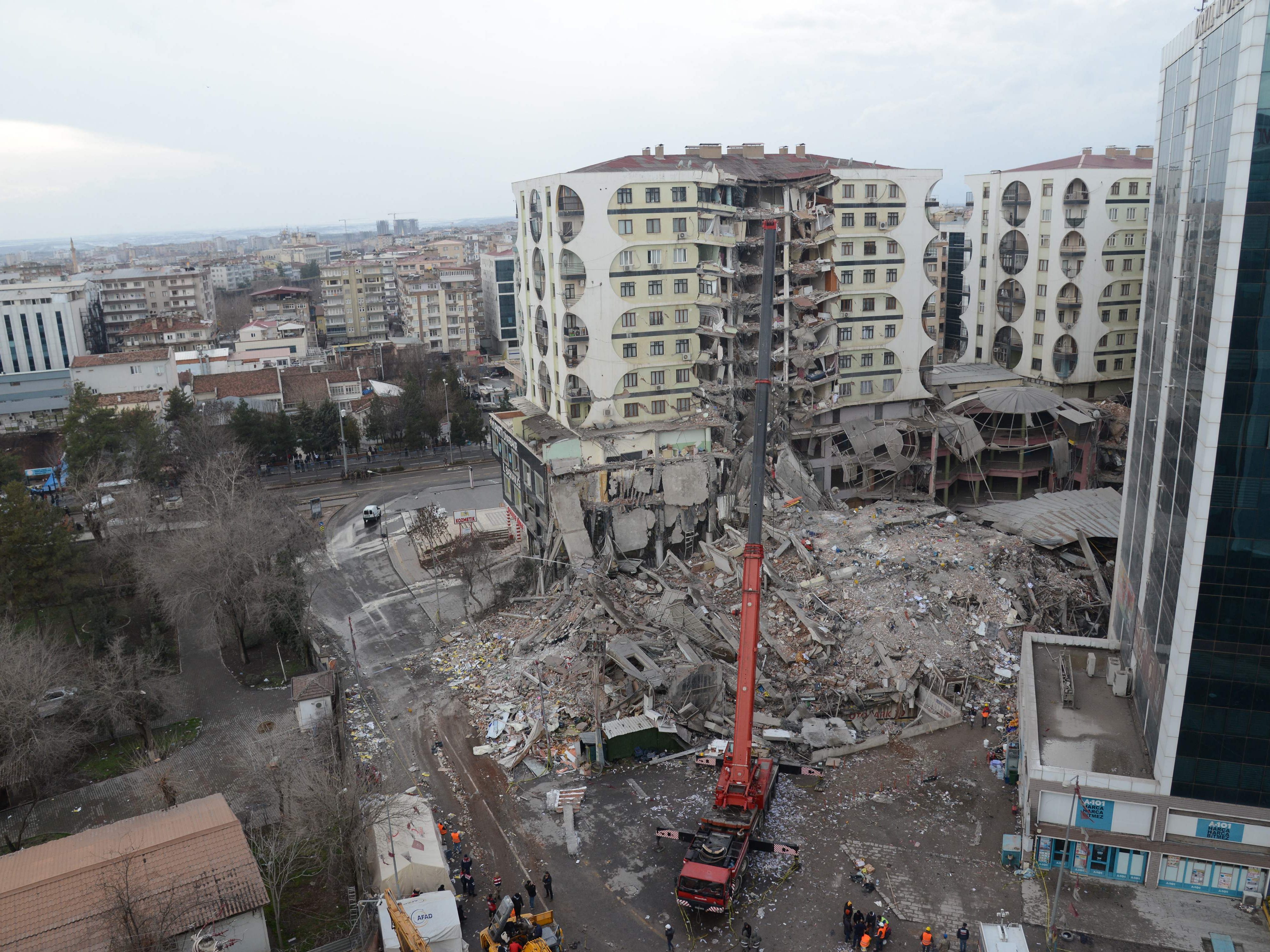Erdbeben in Türkei und Syrien. Im Bild: Diyarbakır in der Türkei. Erdbeben in Türkei und Syrien. Im Bild: Diyarbakır in der Türkei.