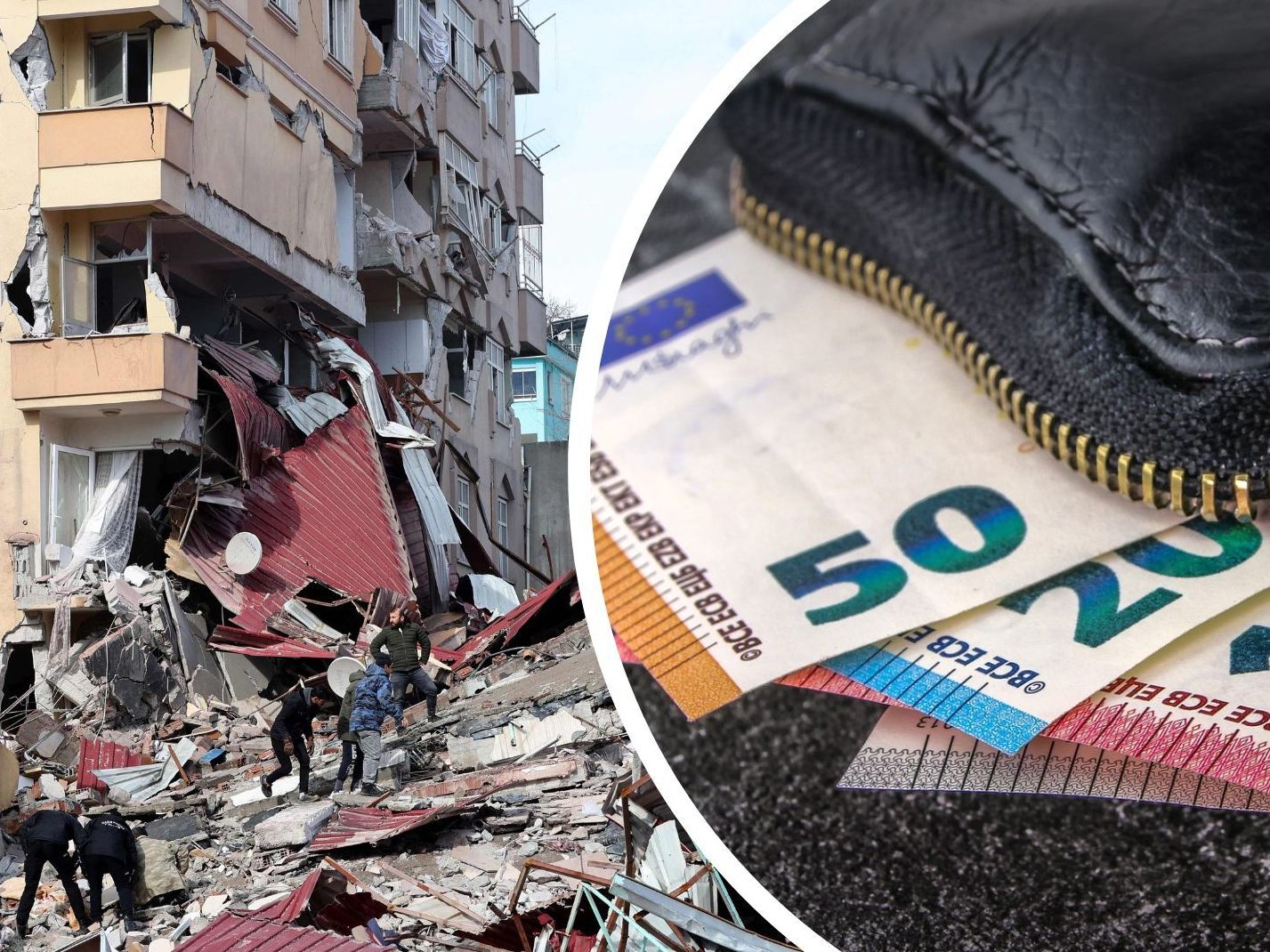 Nach den verheerenden Erdbeben werden Spenden gesammelt. Nach den verheerenden Erdbeben werden Spenden gesammelt.