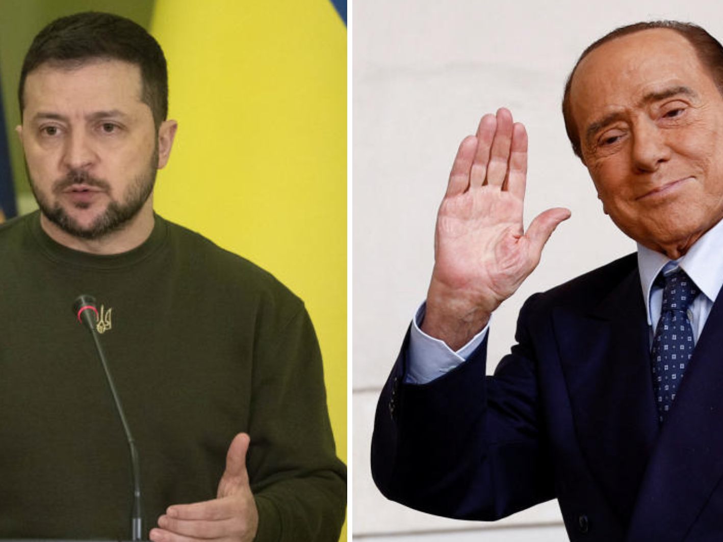 Selenskyj will Berlusconi Wodka schenken. Selenskyj will Berlusconi Wodka schenken.