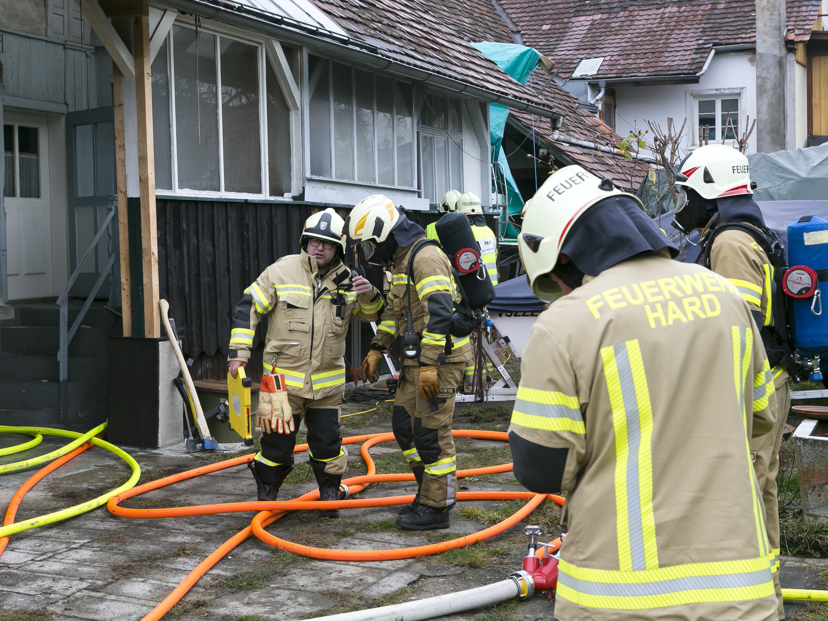 Brand in Harder Haus.