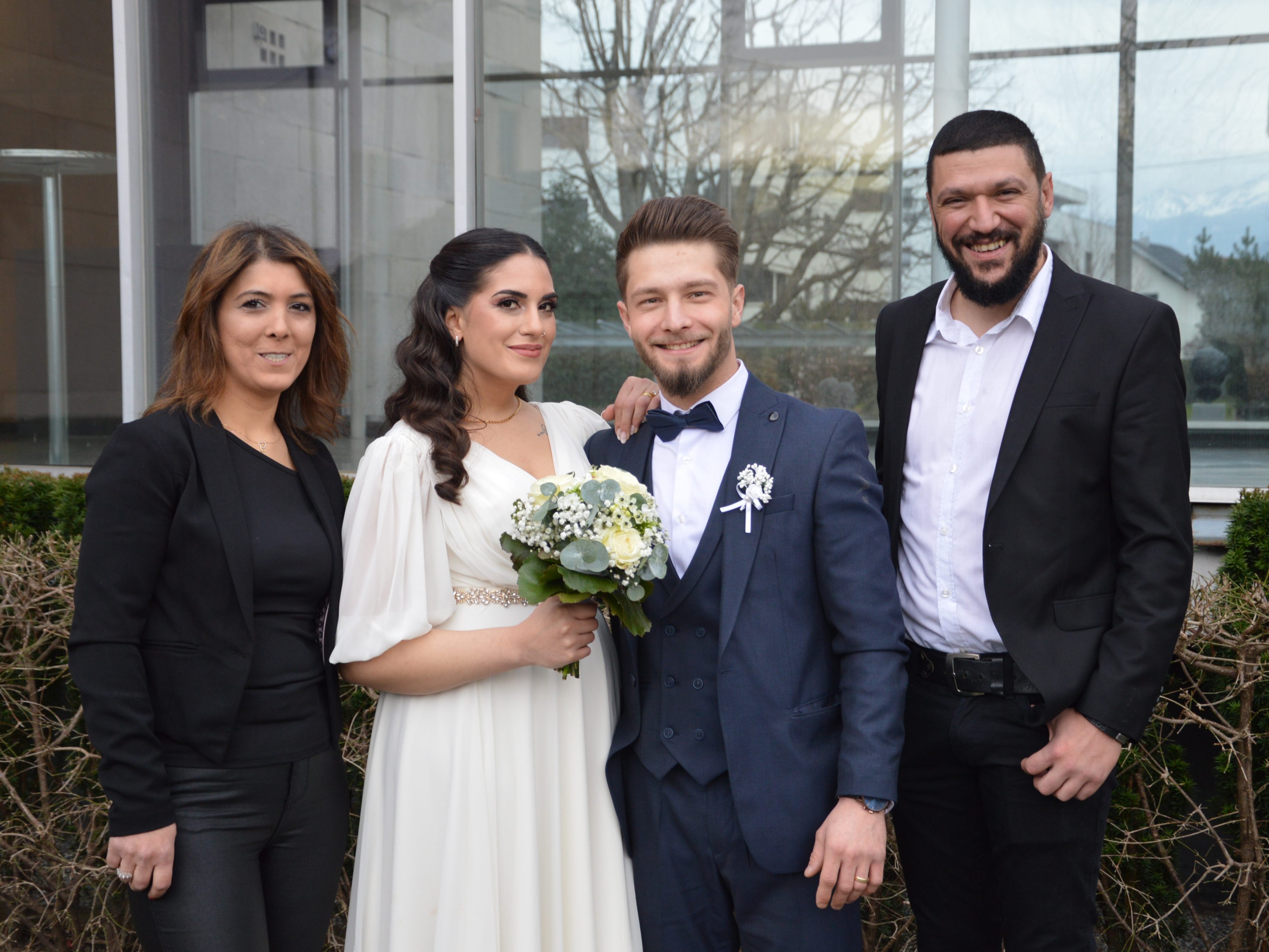 Ipek Yildirim und Umut Demiral feierten ihre standesamtliche Trauung.