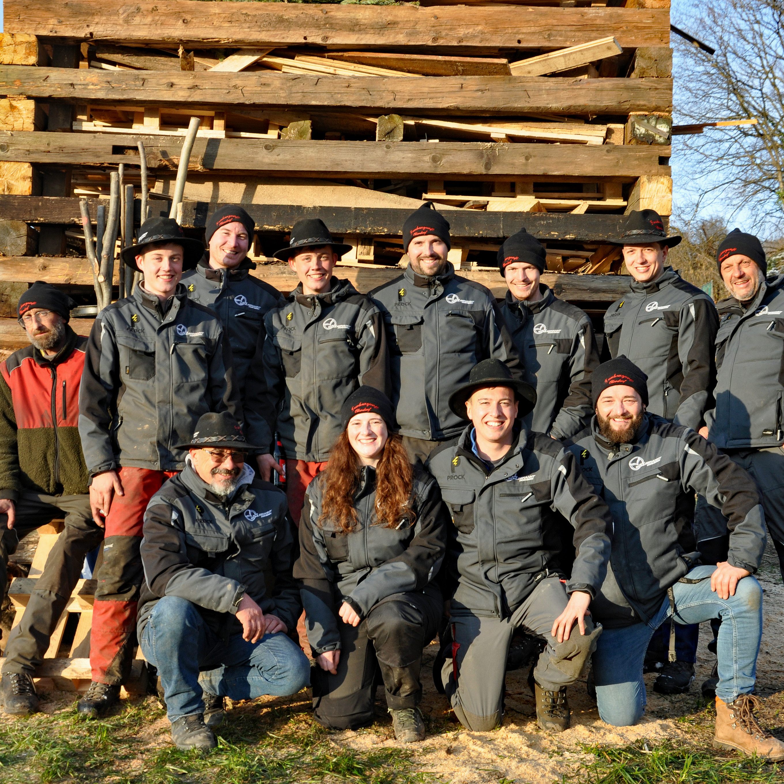 Die Funkenzunft Oberdorf feierte ihre 75 Jahre mit einem traditionellen Funkenabbrennen.