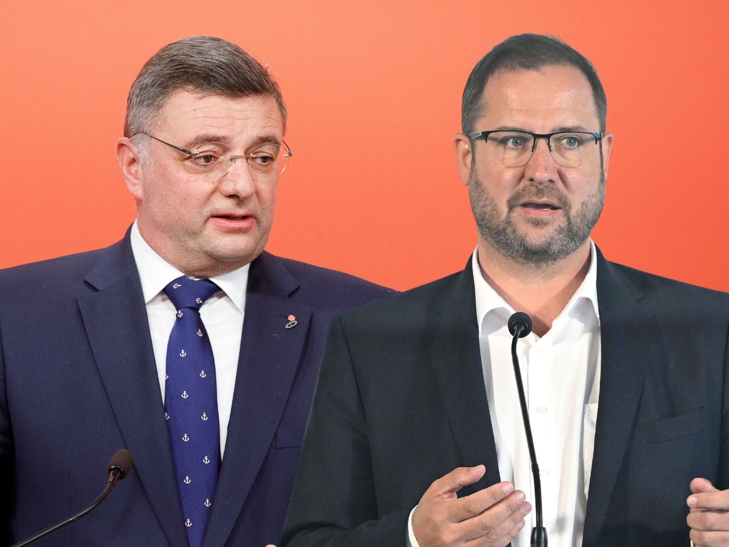 Jörg Leichtfried, Christian Hafenecker (Fotomontage). Jörg Leichtfried, Christian Hafenecker (Fotomontage).