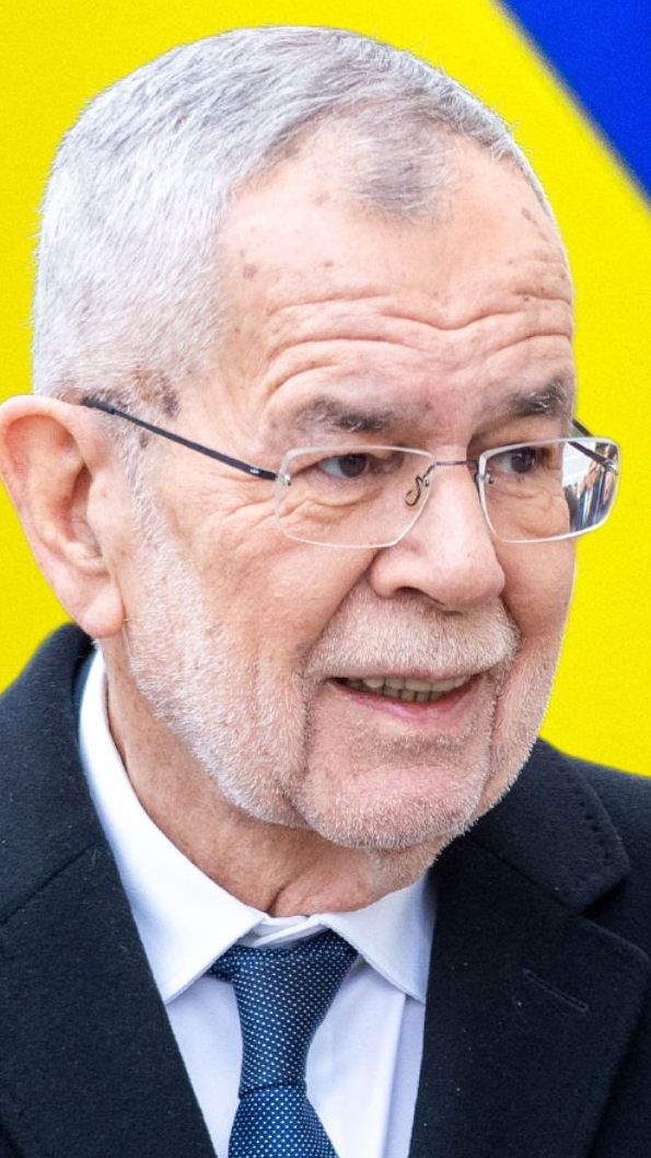 Alexander van der Bellen, Wolodymyr Selenskyj (Fotomontage).