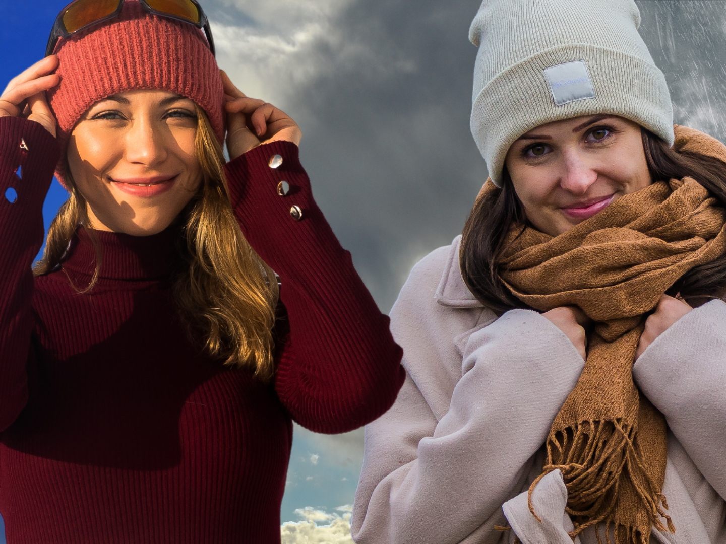 Vom Sonnenschein zum Regen.