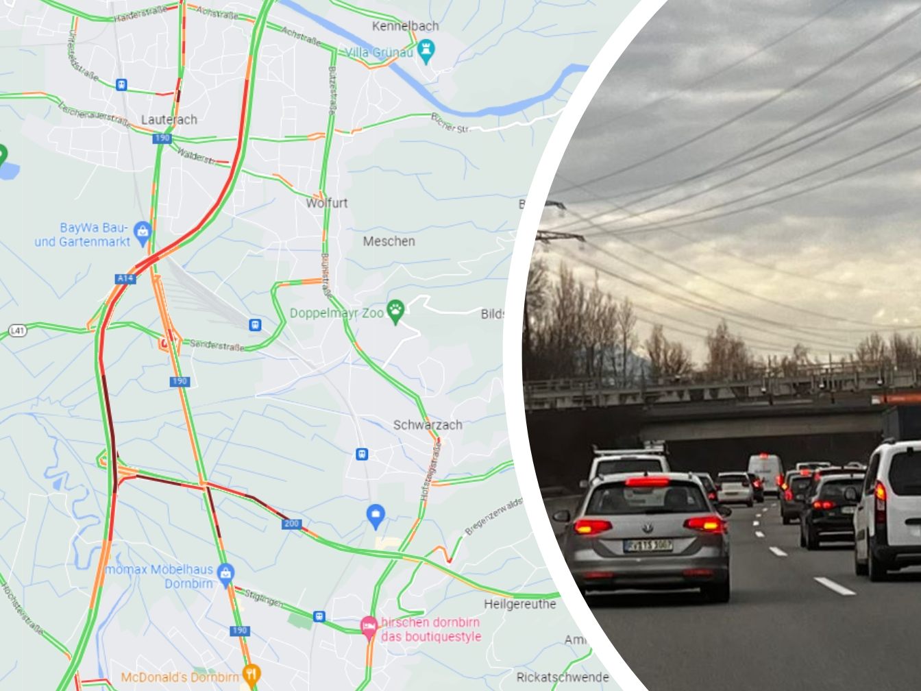 Stau Magdeburg A14