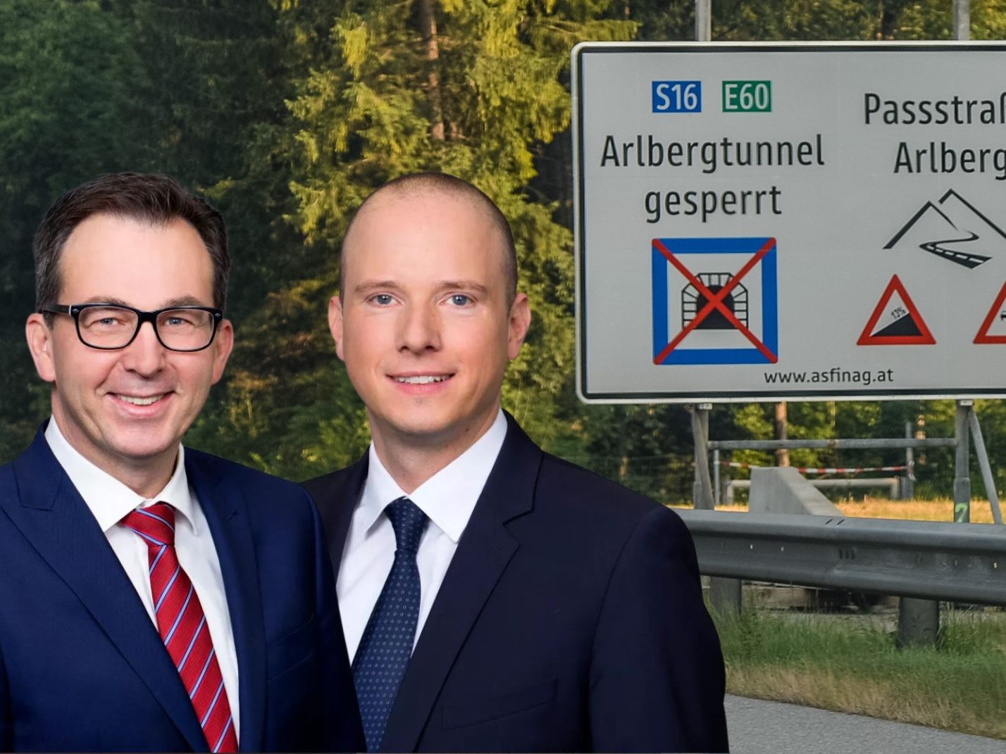 Die ASFINAG-Geschäftsführer Stefan Siegele und Andreas Fromm.