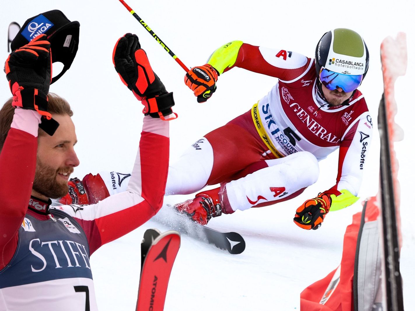 Feller und Schwarz bleiben die österreichische Slalom-Hoffnung Feller und Schwarz bleiben die österreichische Slalom-Hoffnung