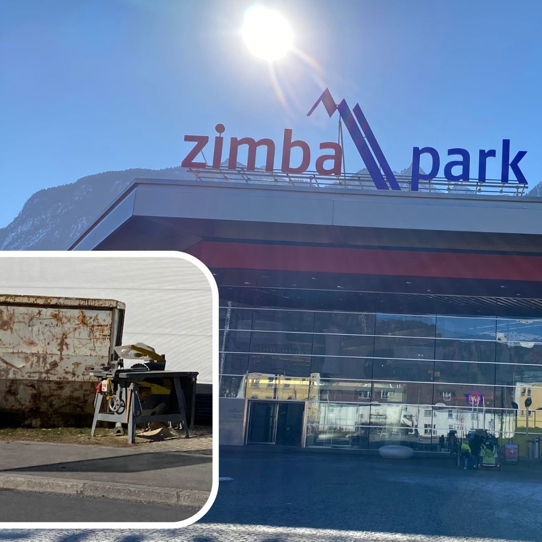 Welches Geschäft im Zimbapark umbaut.