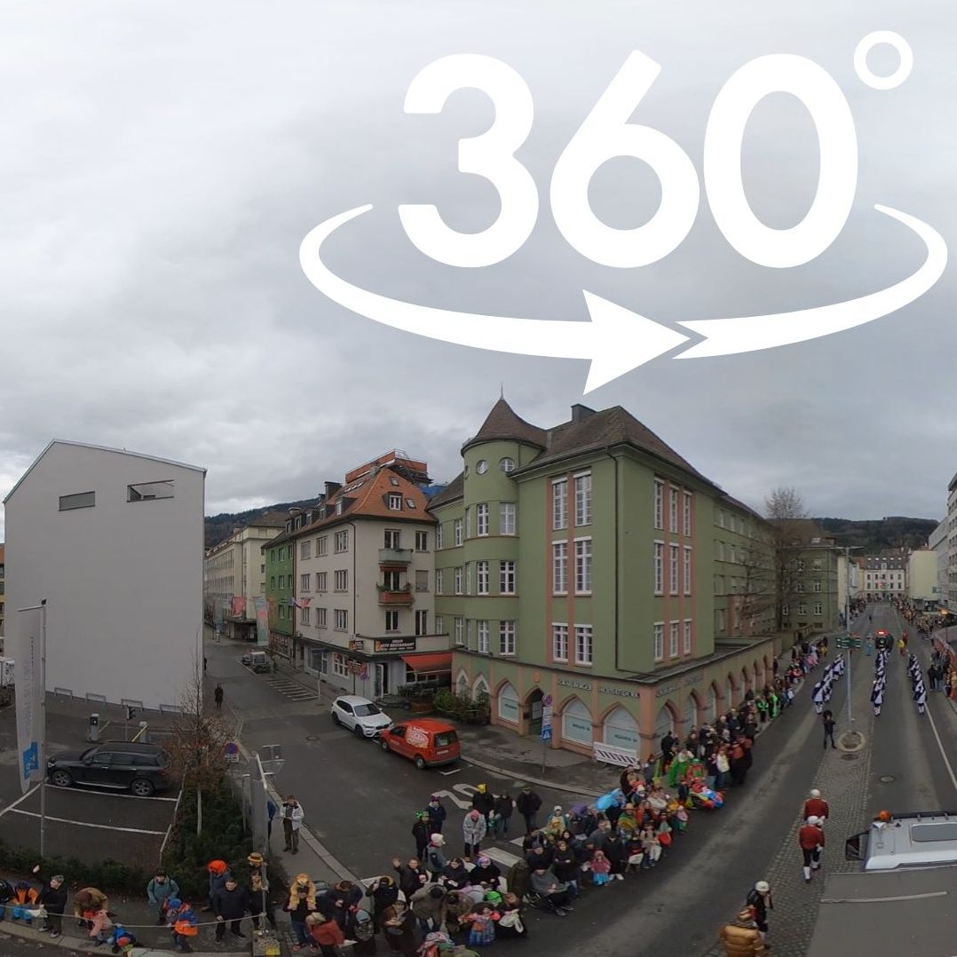 Aus dieser Sicht haben sie einen Faschingsumzug noch nie gesehen.