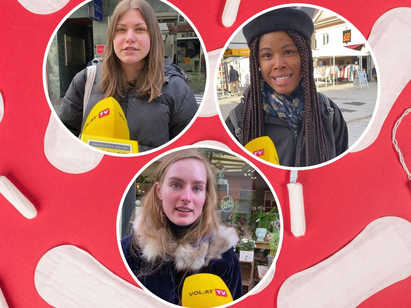 Was sagen Vorarlberger zu gratis Tampons und Binden an Schulen?