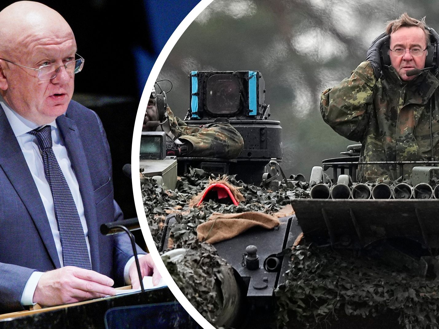 Der russische Botschafter Wassili Nebensja beschwor Bilder des Zweiten Weltkriegs herauf.