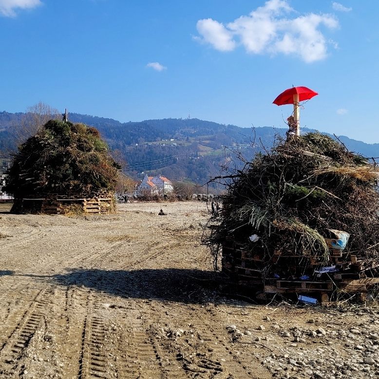 Einladung zum „Bömmler Funken am See“ mit einem speziellen Rahmenprogramm und der entsprechenden Funka-Bewirtung – Bömmler Funka-Küchle und Funka-Würscht! Bewirtung bereits ab 15 Uhr!