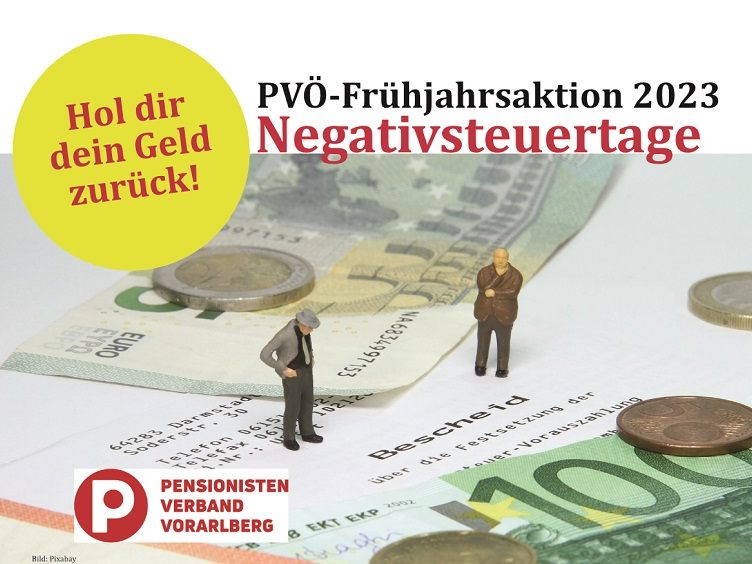 Pensionistenverband (PVÖ) Vorarlberg startet auch heuer wieder Rückholaktion vom Finanzminister Pensionistenverband (PVÖ) Vorarlberg startet auch heuer wieder Rückholaktion vom Finanzminister