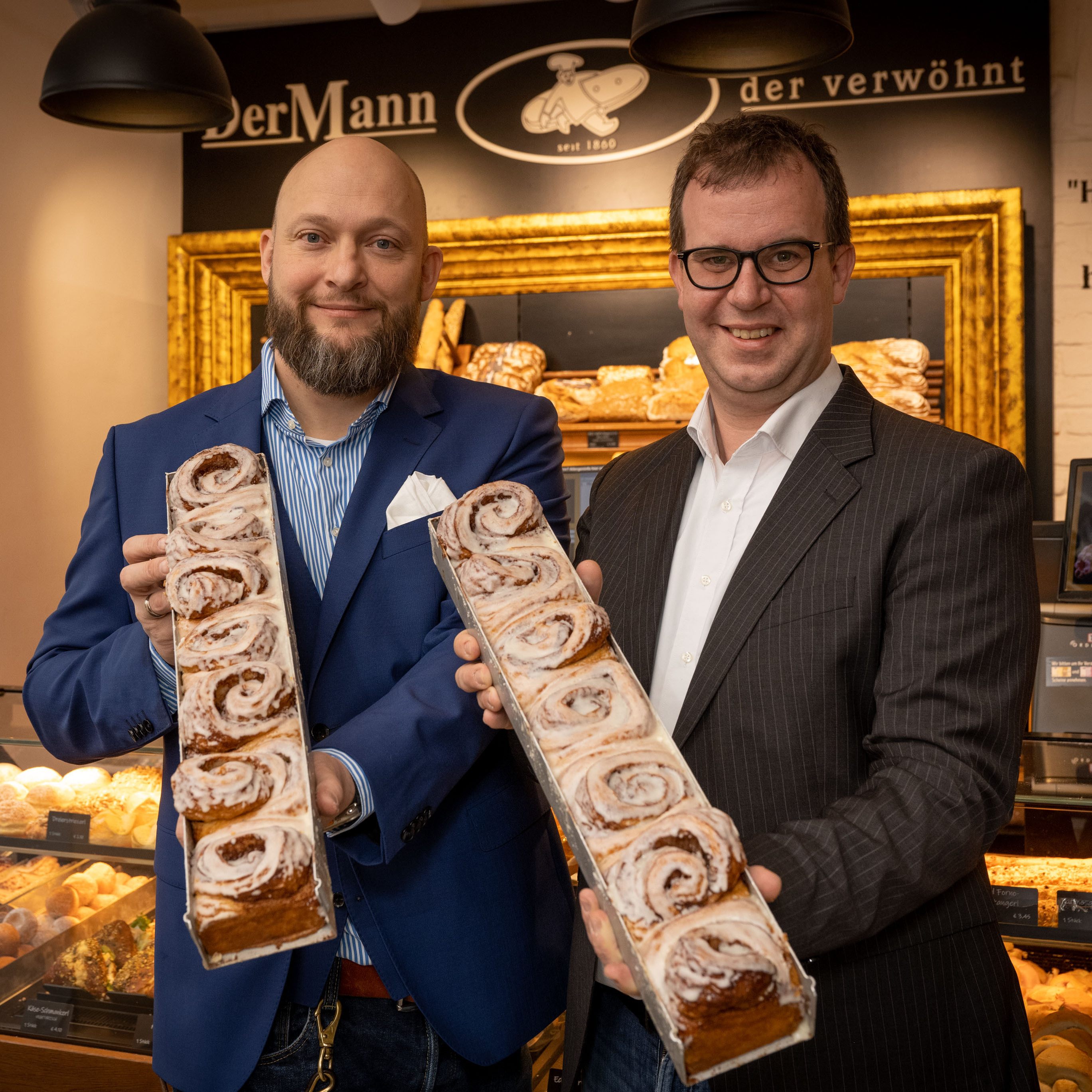 Bei der Bäckerei "DerMann" können ab Ende Februar Zimtschnecken für einen guten Zweck genascht werden.