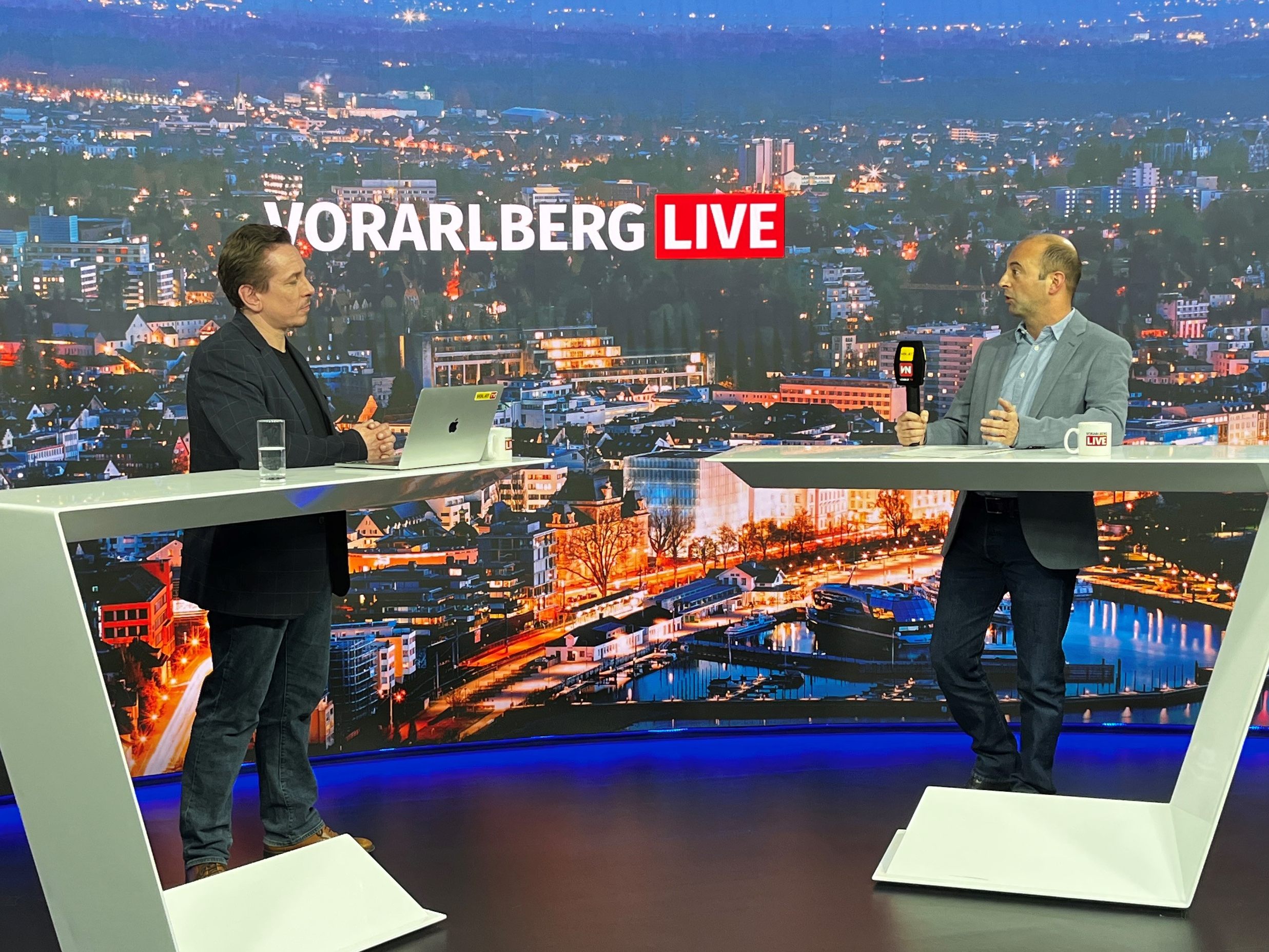 Joachim Mangard im Gespräch mit Johannes Rüdisser.