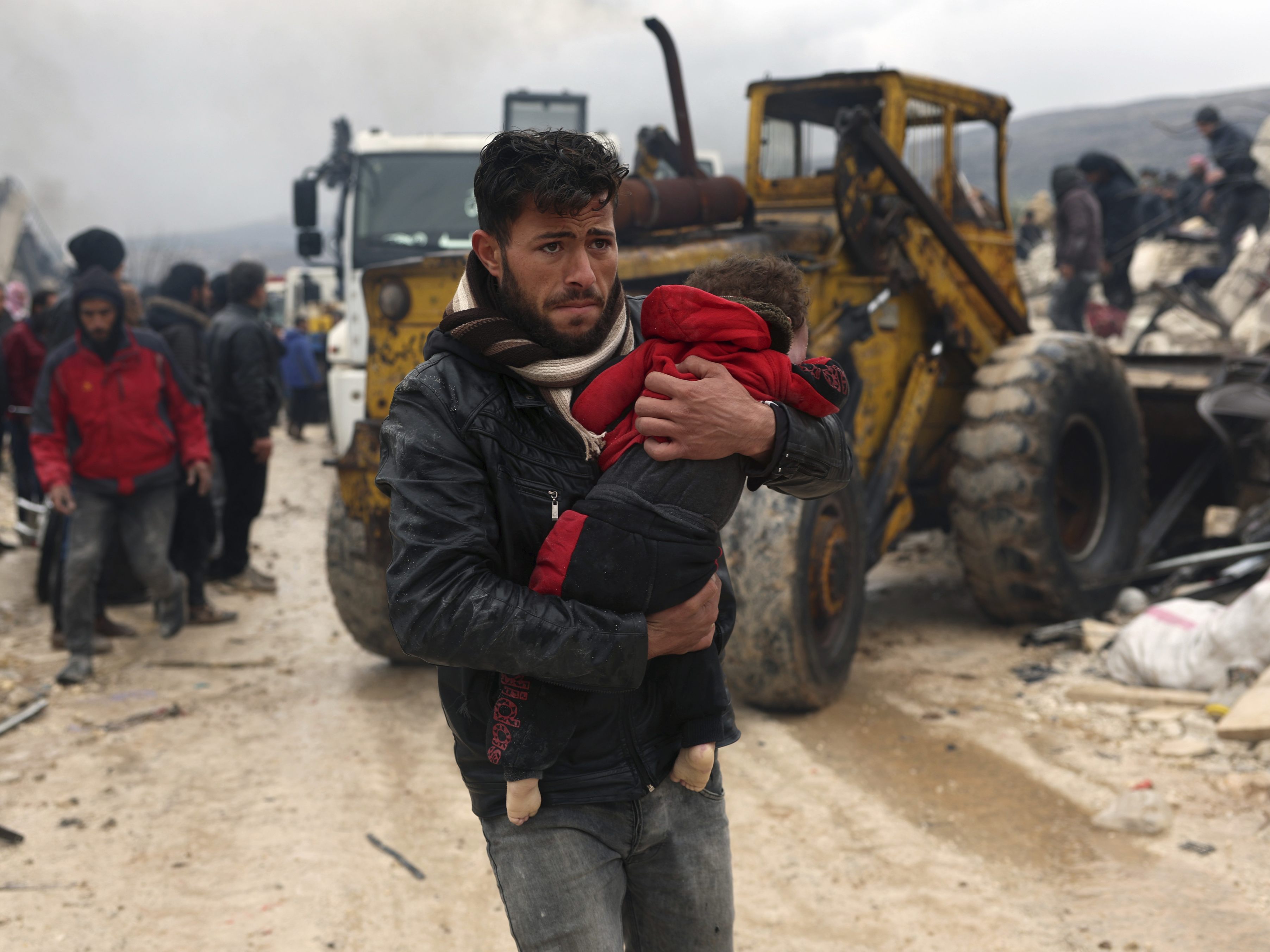 Das Erdbeben traf das vom Krieg gebeutelte Land Syrien hart.