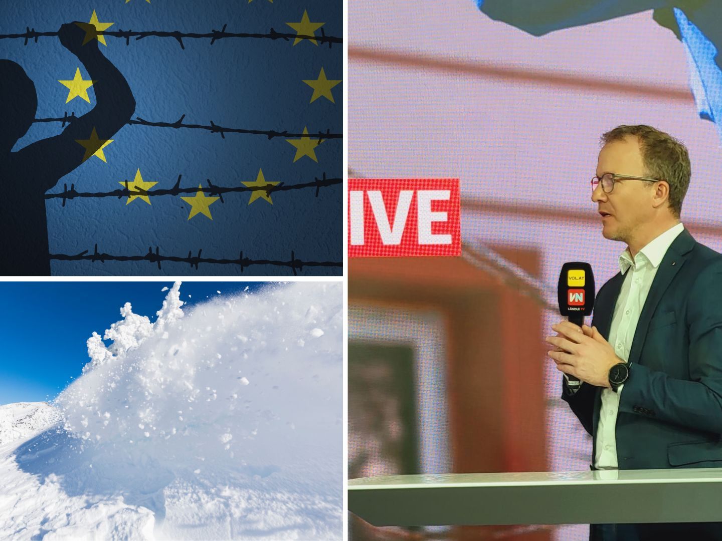 Sicherheitslanderat Christian Gantner bei "Vorarlberg LIVE"