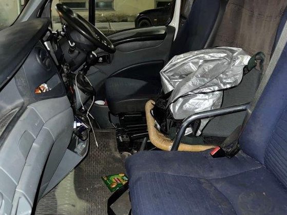 Die Wiener Polizei zog einen desolaten Kleintransporter aus dem Verkehr.